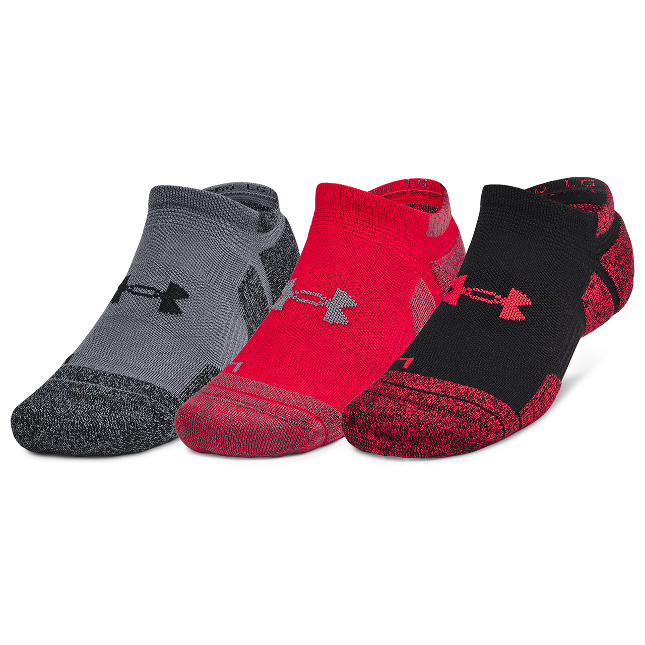 Under Armour Mens Under Armour Perf Tech Pro 3pk No Show - 1