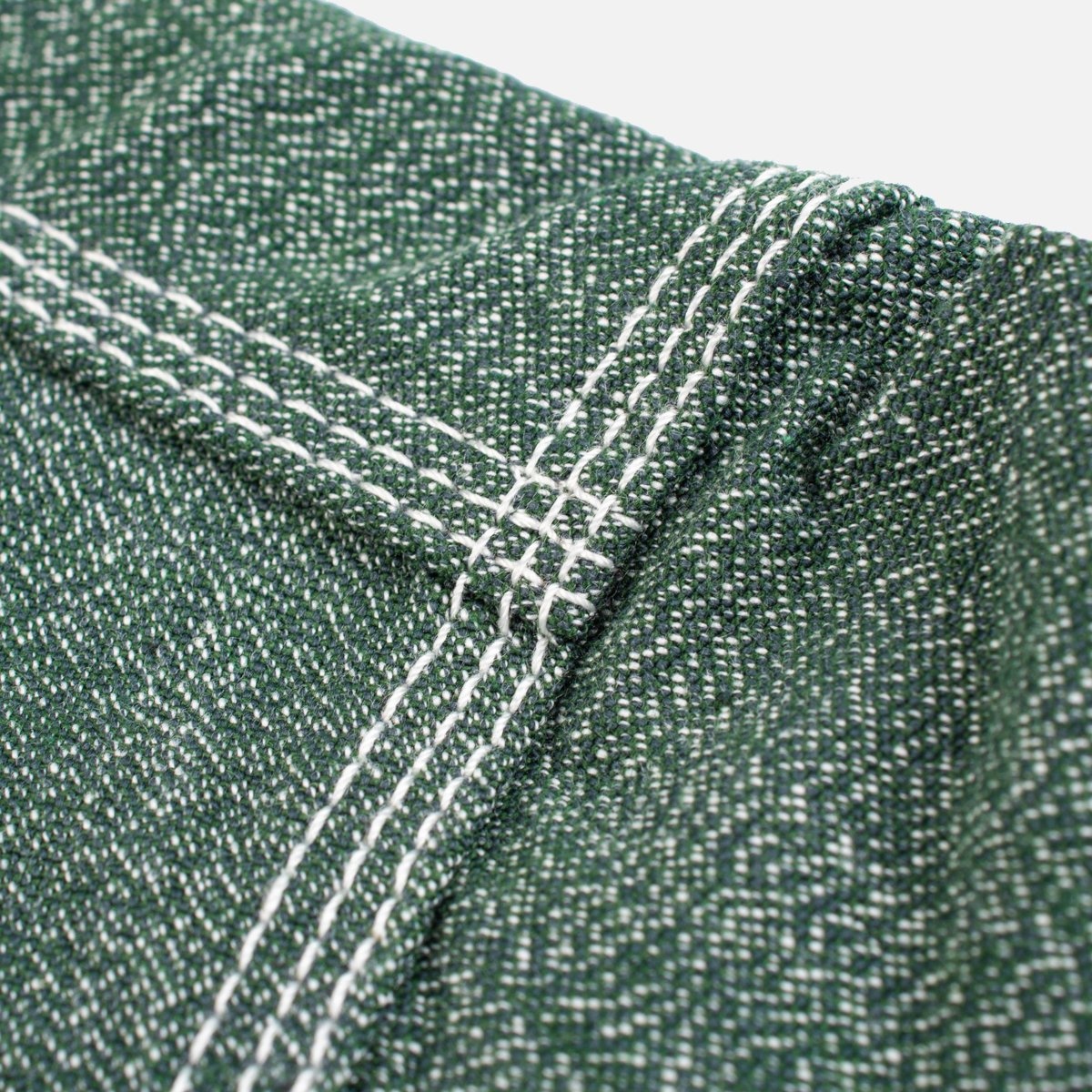 IHSH-290-GRN 10oz Mock Twist Selvedge Chambray Work Shirt - Green 'The Salt and Jalapeño' - 8