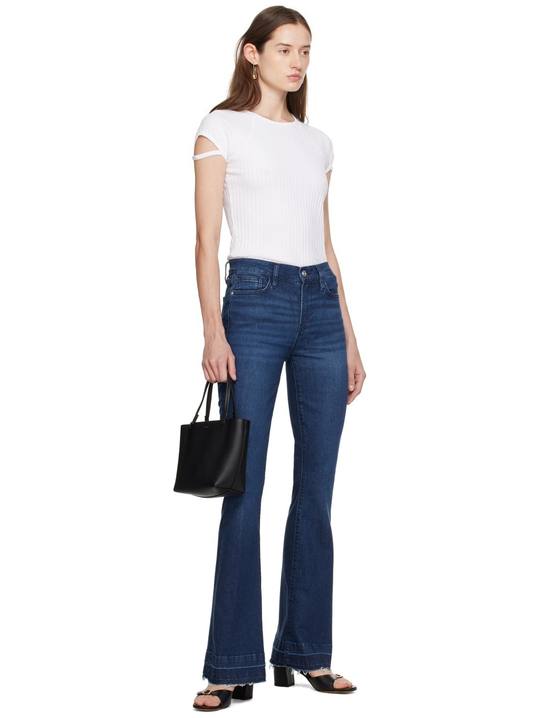 Indigo 'Le High Flare' Jeans - 4