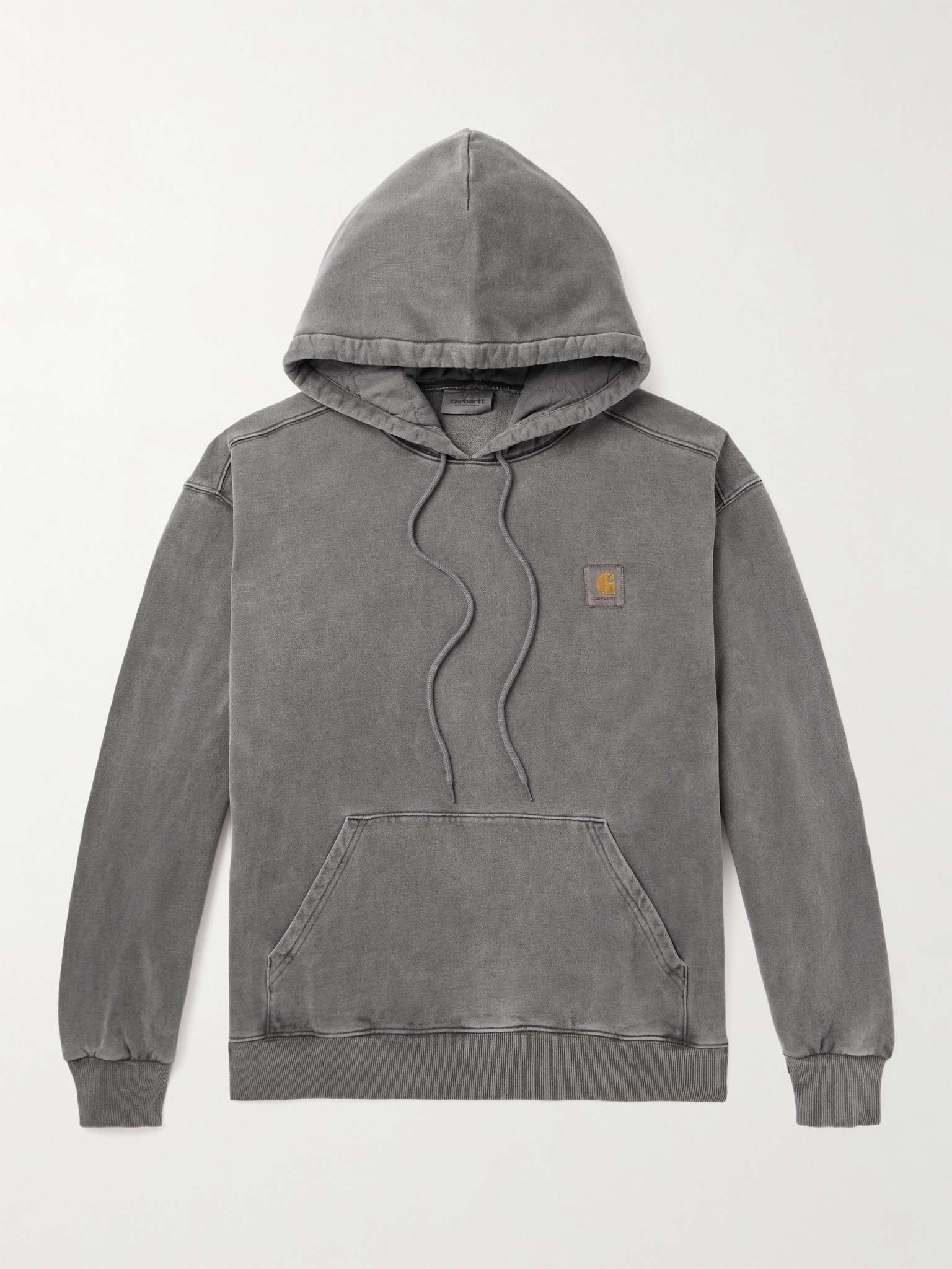 Vista Logo-Appliquéd Garment-Dyed Cotton-Jersey Hoodie - 1