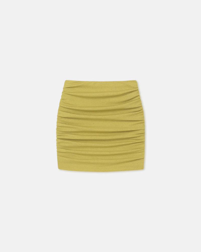 Draped Mesh Jersey Mini Skirt 1