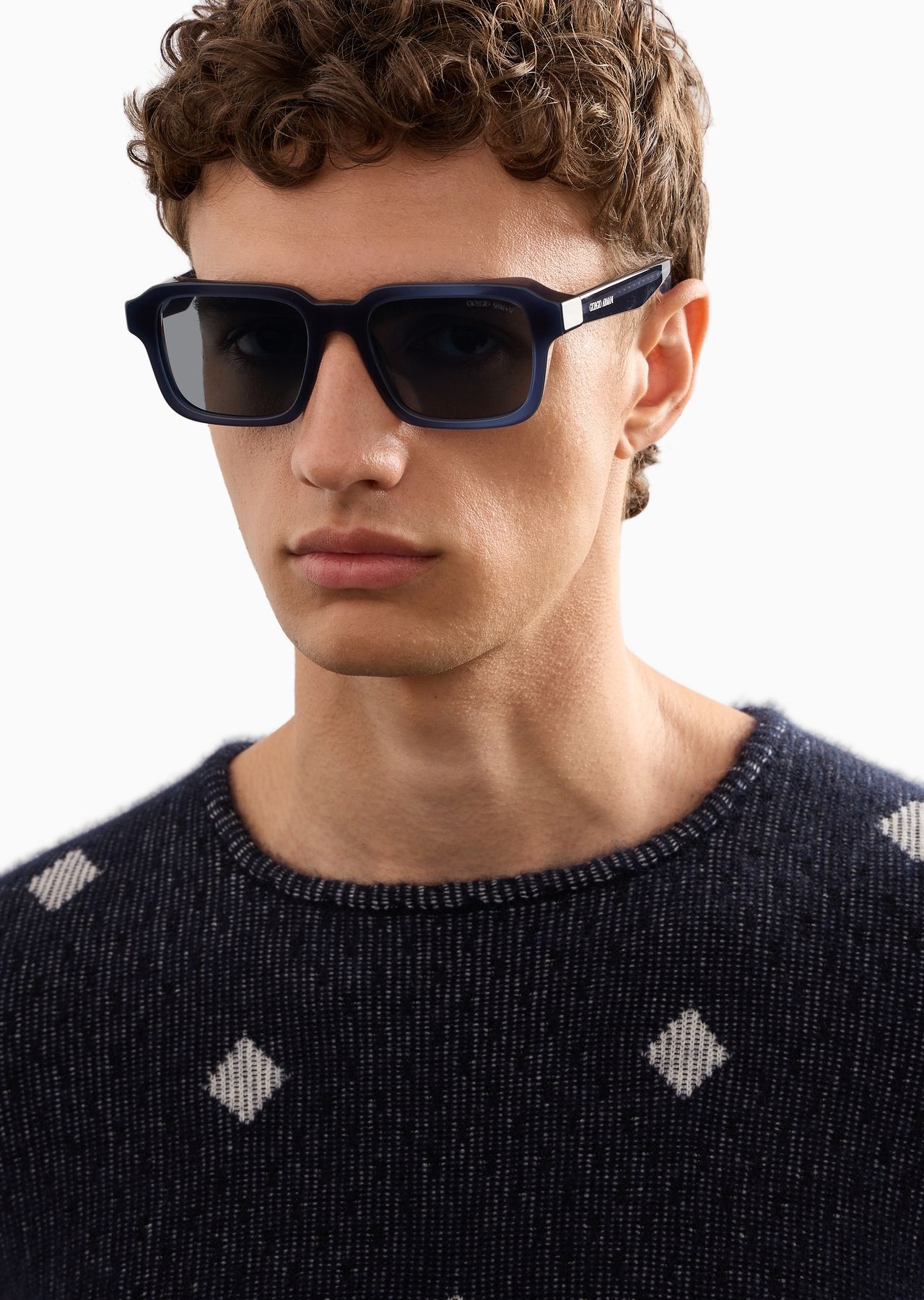 Men’s rectangular sunglasses - 5