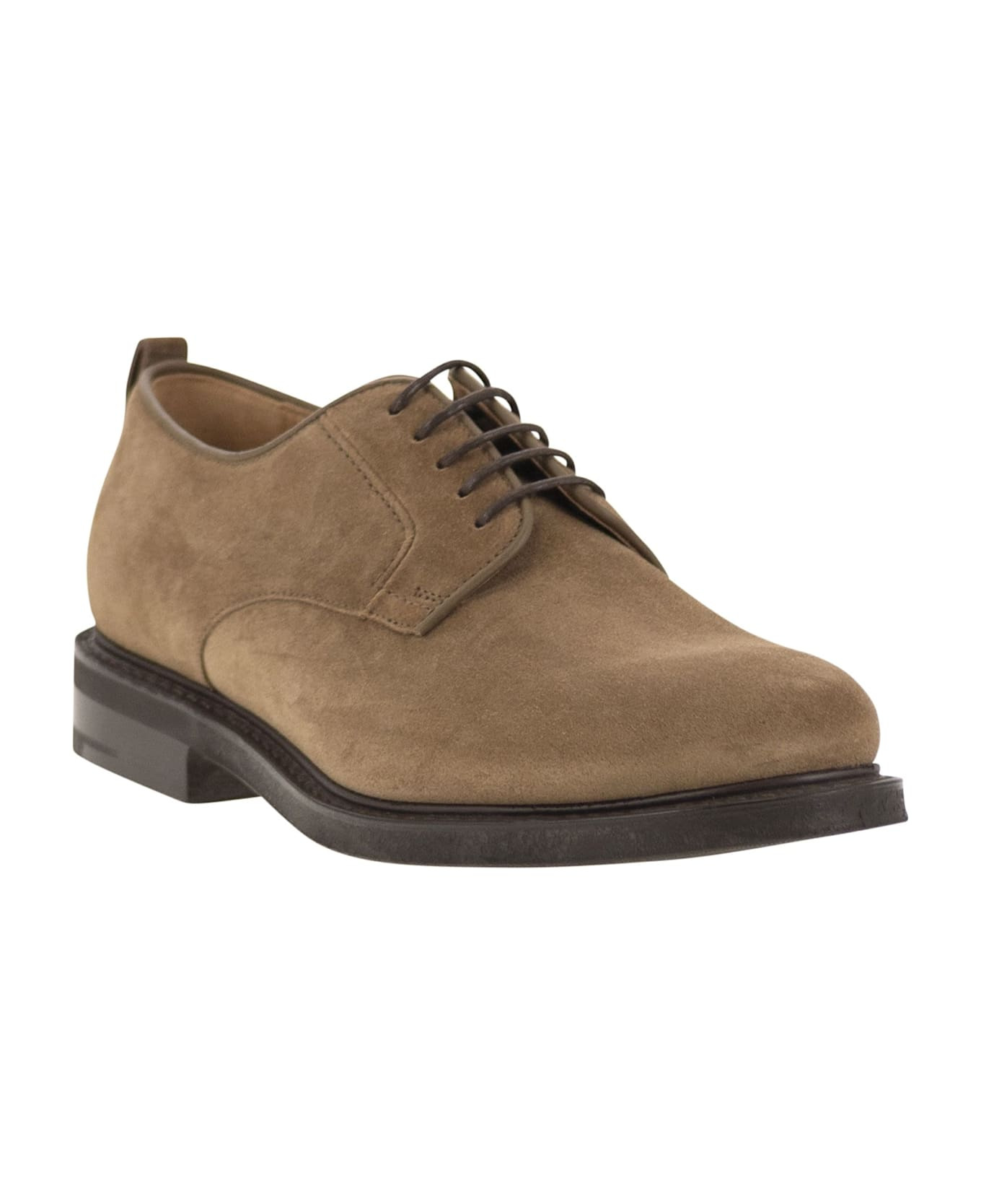 Suede Lace-up Shoes - 2