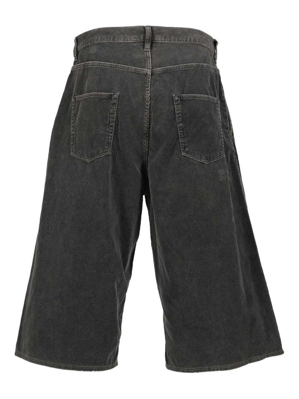 pleated corduroy shorts - 2