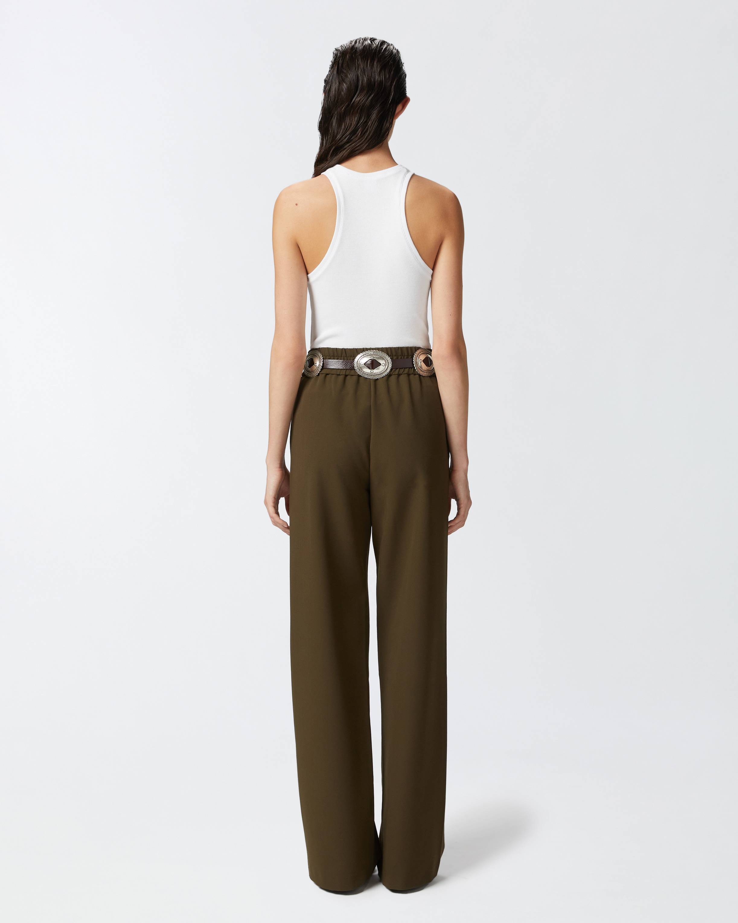 RIBBED CAMISOLE TOP WITH LOGO - 4
