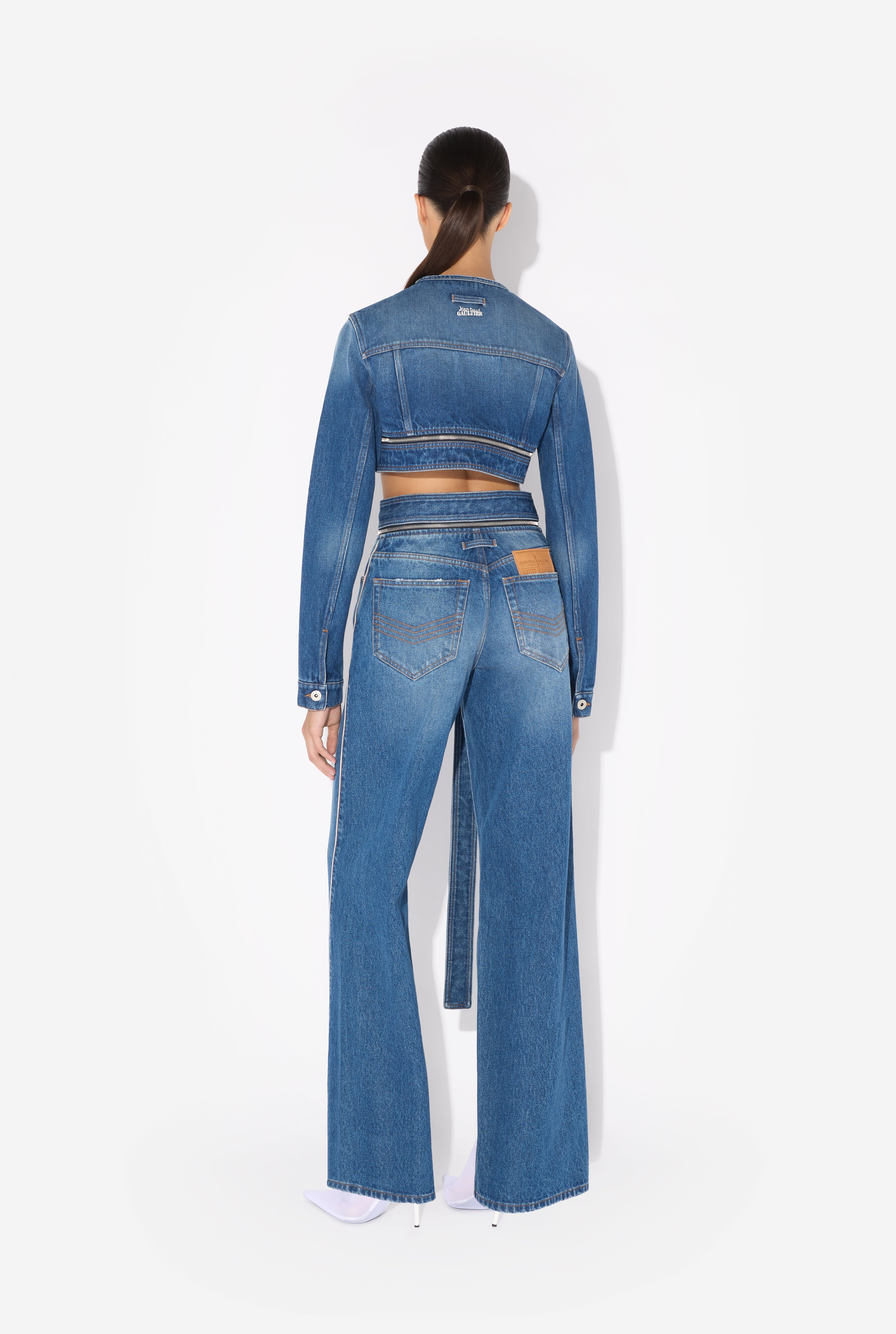 THE BELTED DENIM JEANS - 3