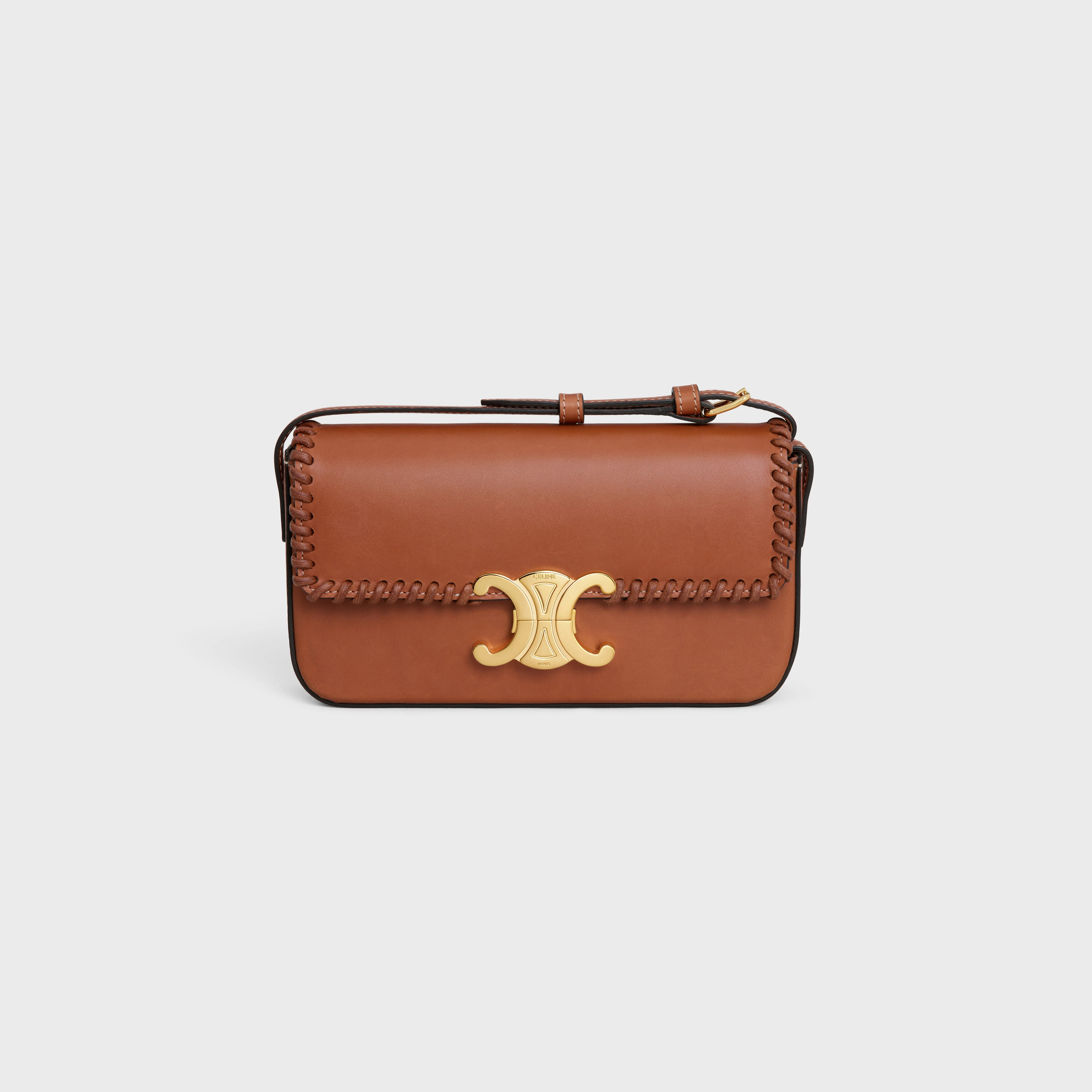 SHOULDER BAG CLAUDE in BRAIDED NATURAL CALFSKIN - 1