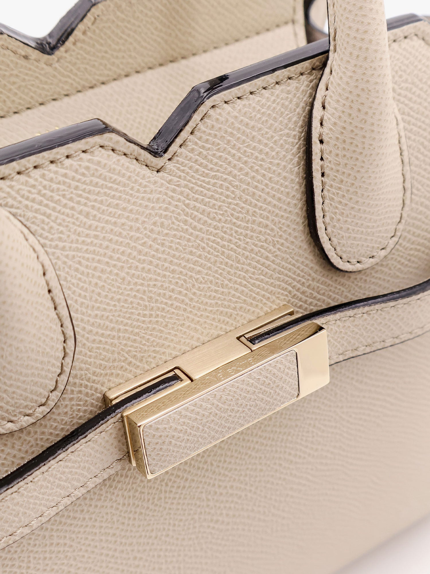 Valextra Leather Handbag With Frontal Walker And Strap - 5