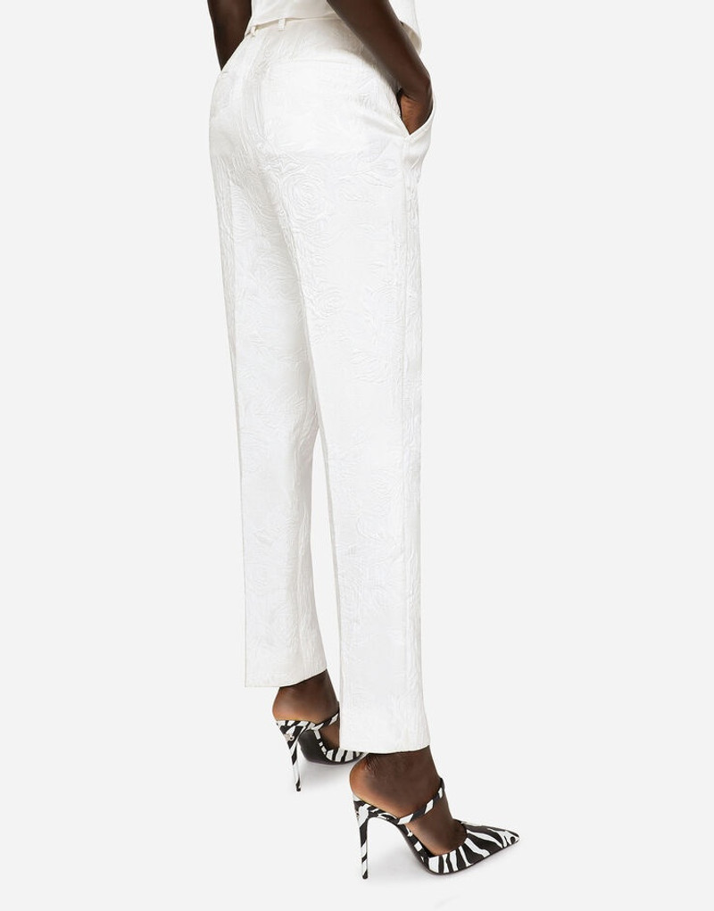 Floral brocade trousers 4