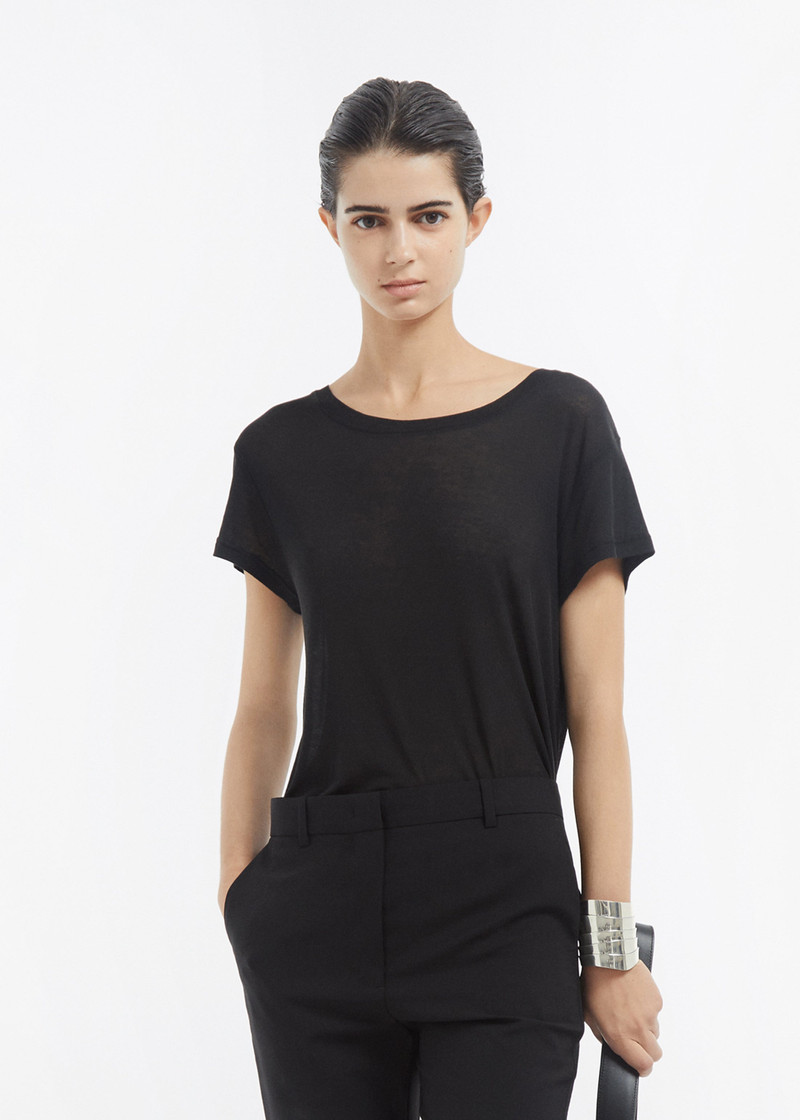 CO Crewneck Short Sleeve T-Shirt in Cotton Jersey outlook