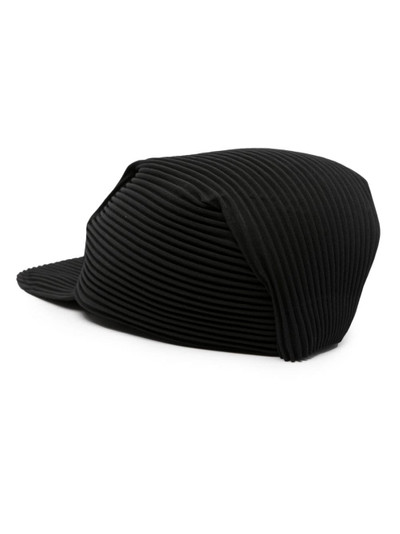 ISSEY MIYAKE plissé-details recycled-polyester blend cap outlook