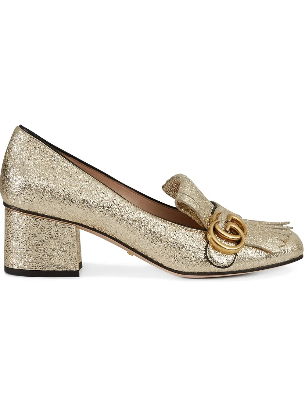 Gold Marmont 55mm pumps - 1