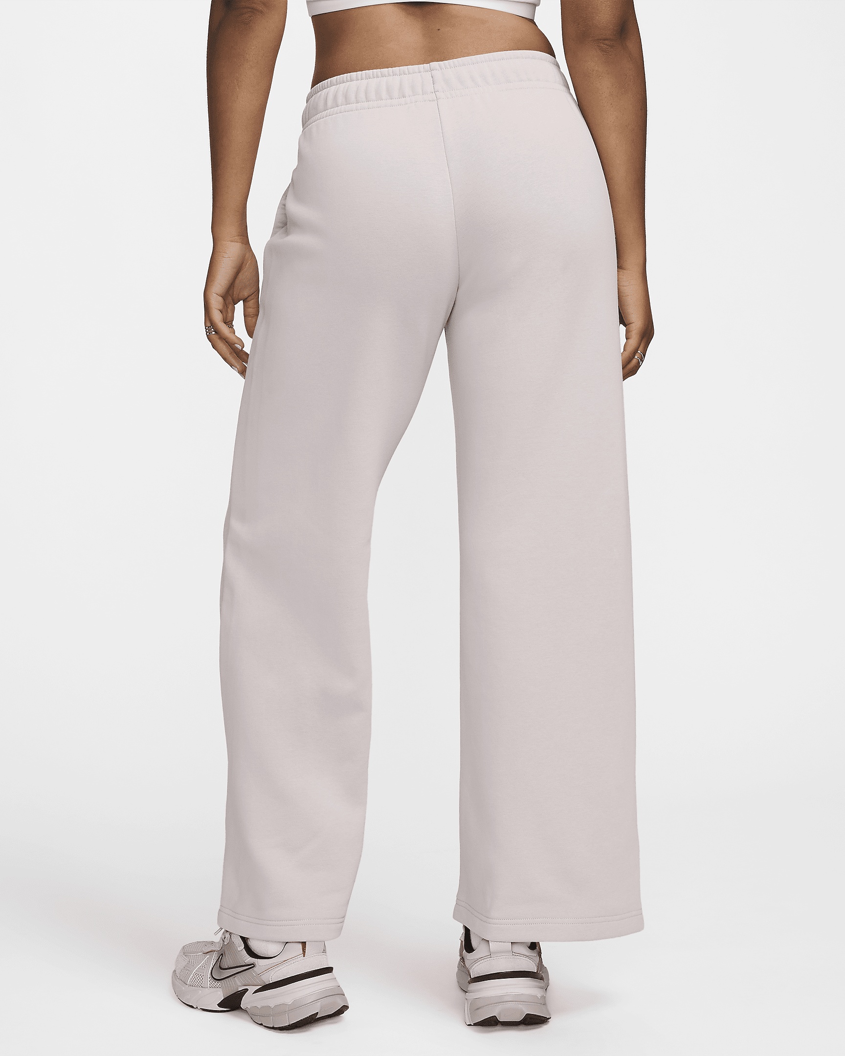 Nike Sportswear Club Fleece Women's Mid-Rise Wide-Leg Sweatpants - 2