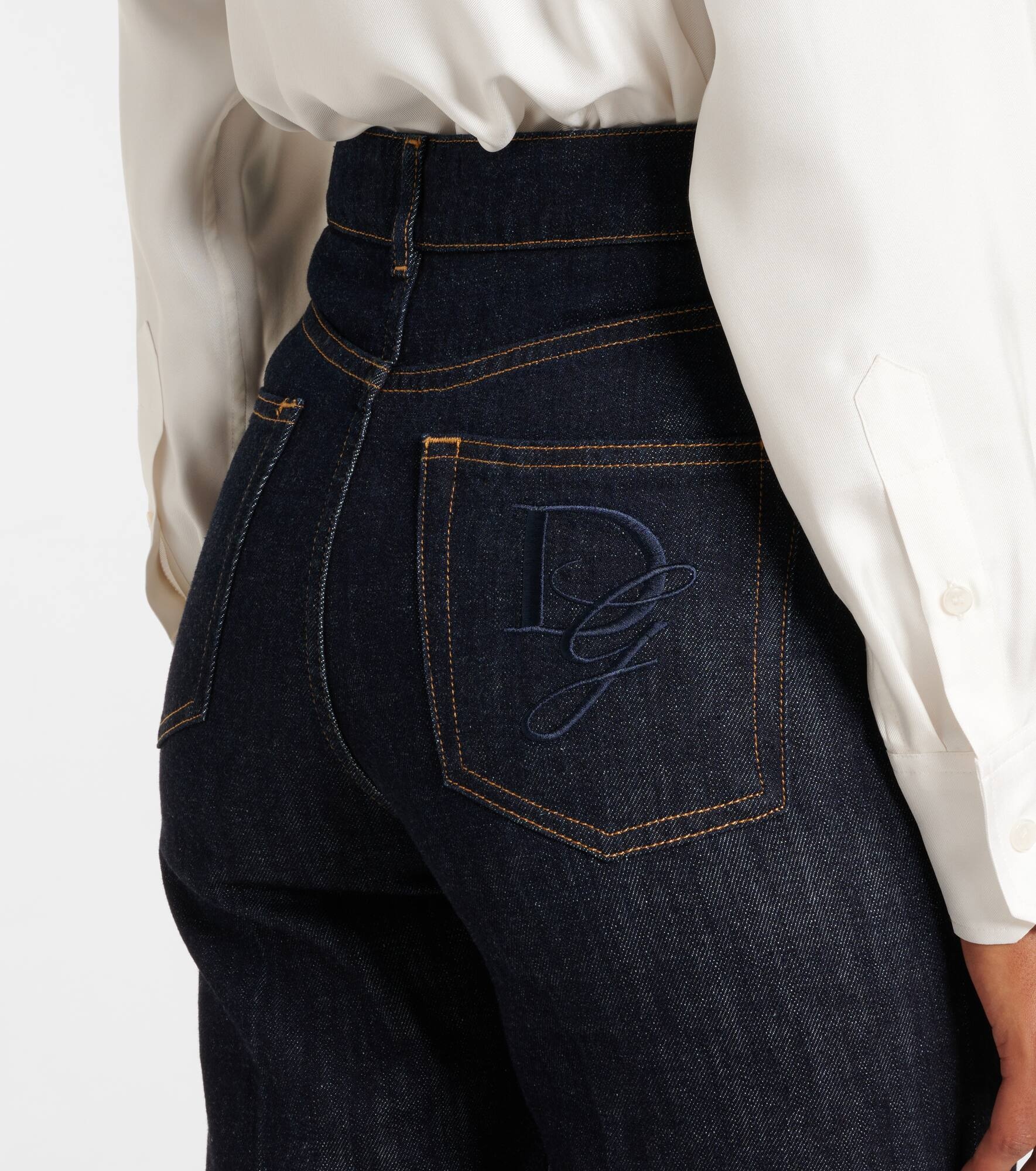 High-rise straight jeans - 6