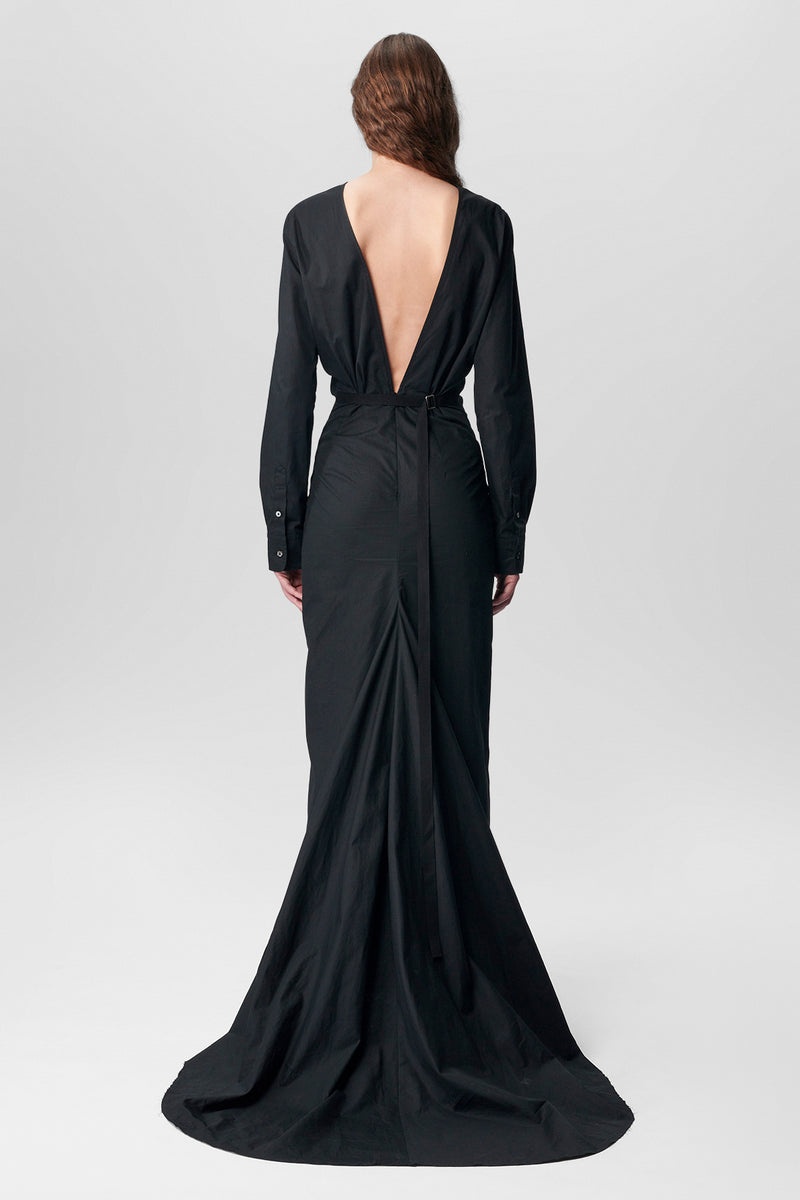 Alfonsina X-Long Shirt Dress Open Back - 3