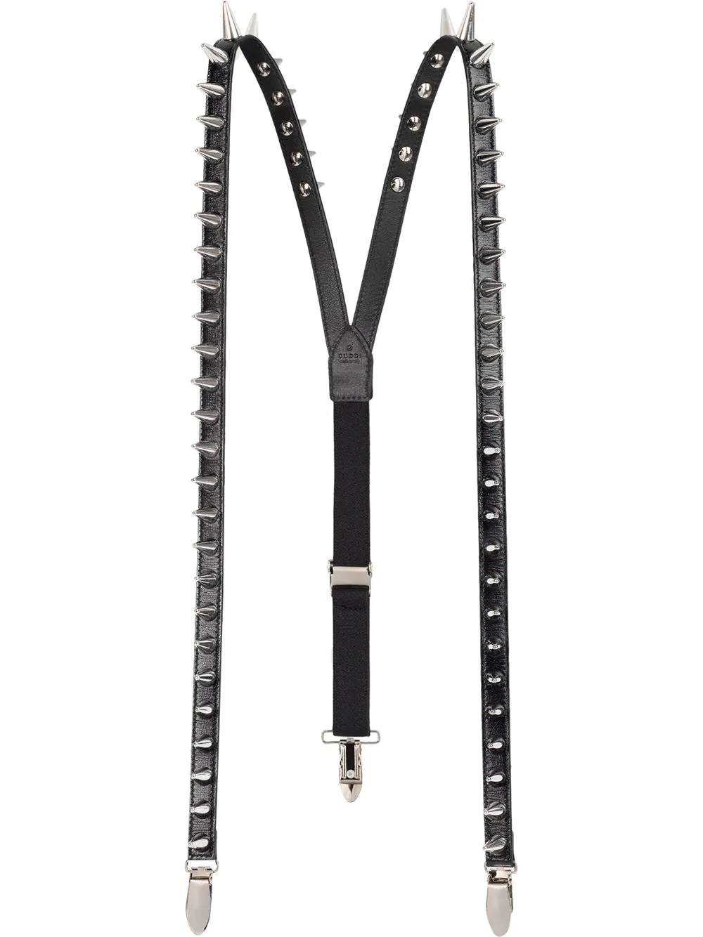 spike-embellished braces - 1