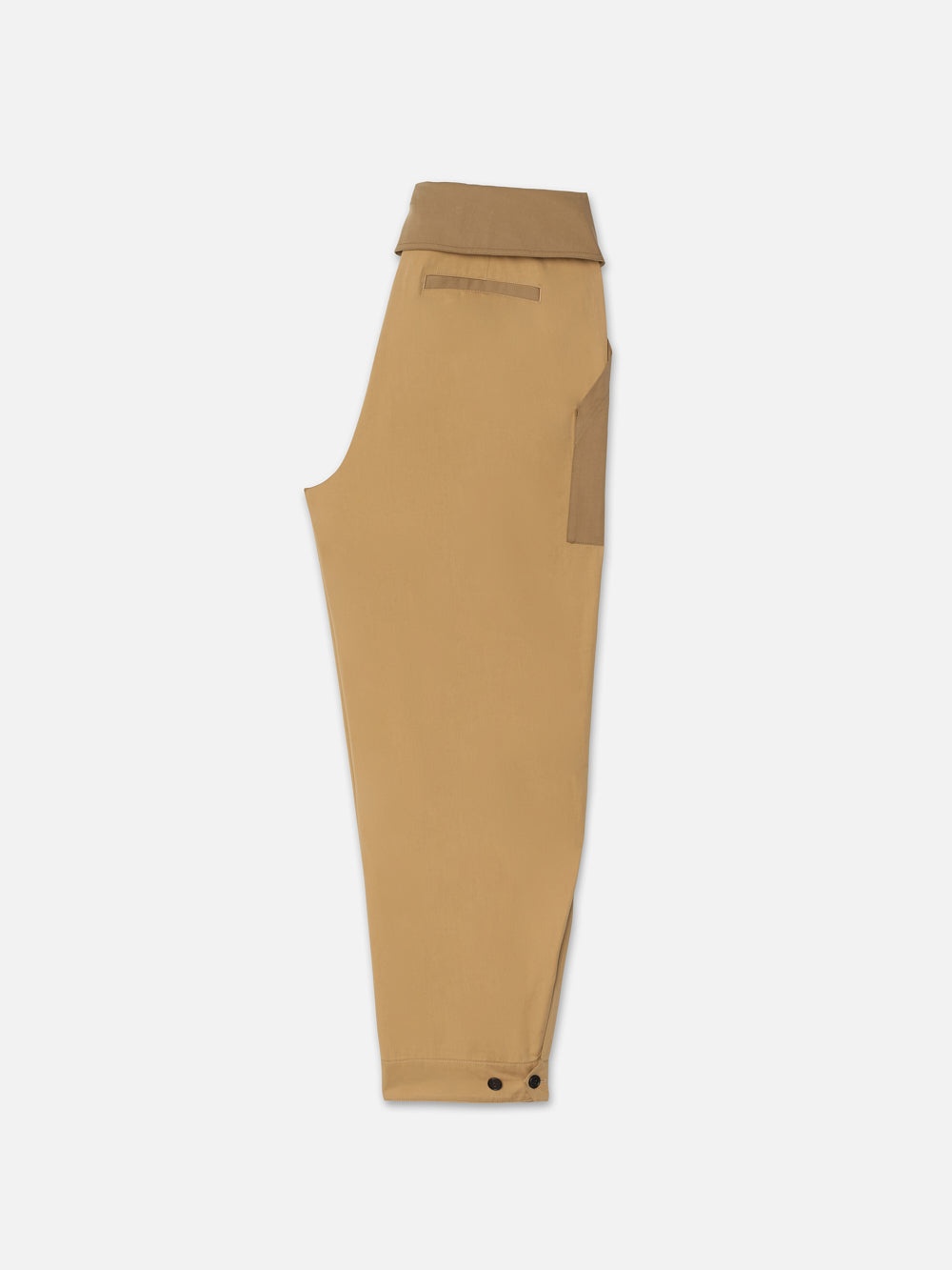Foldover Trouser in Light Tan Multi - 4