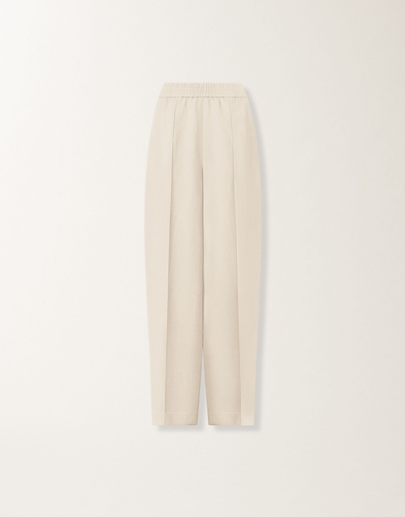 Fluid linen and viscose pants 1