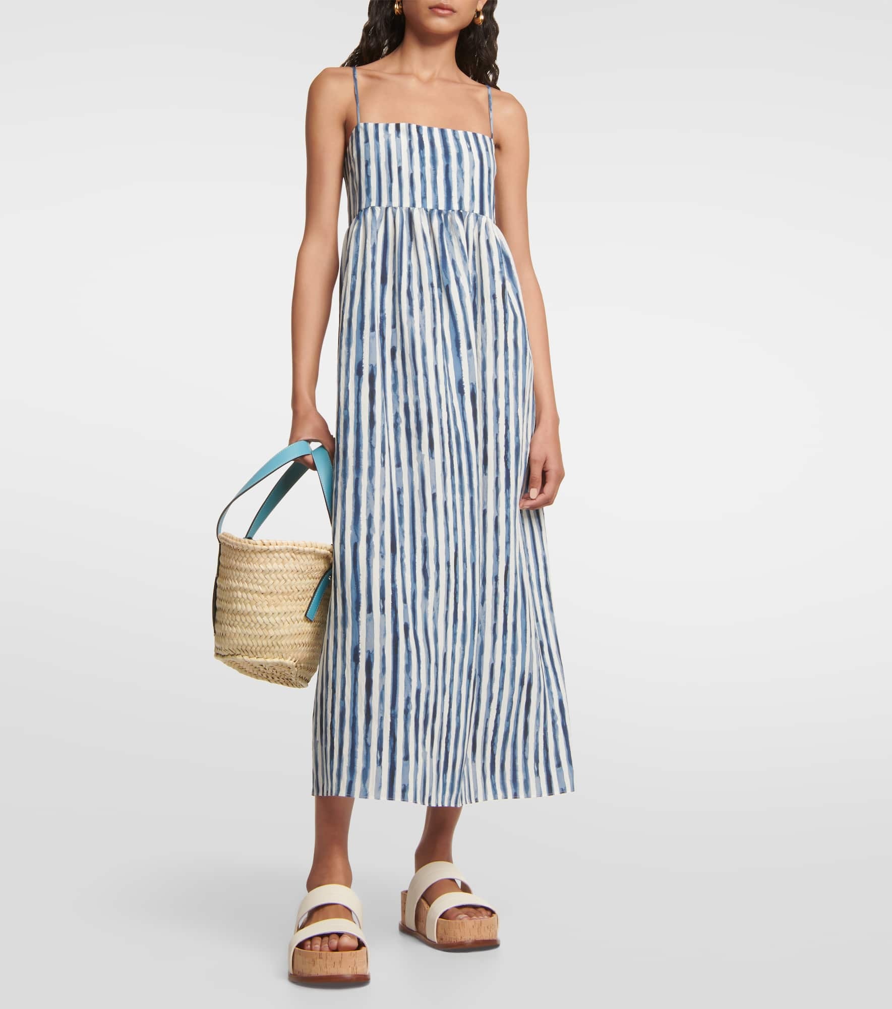 Striped midi dress - 2