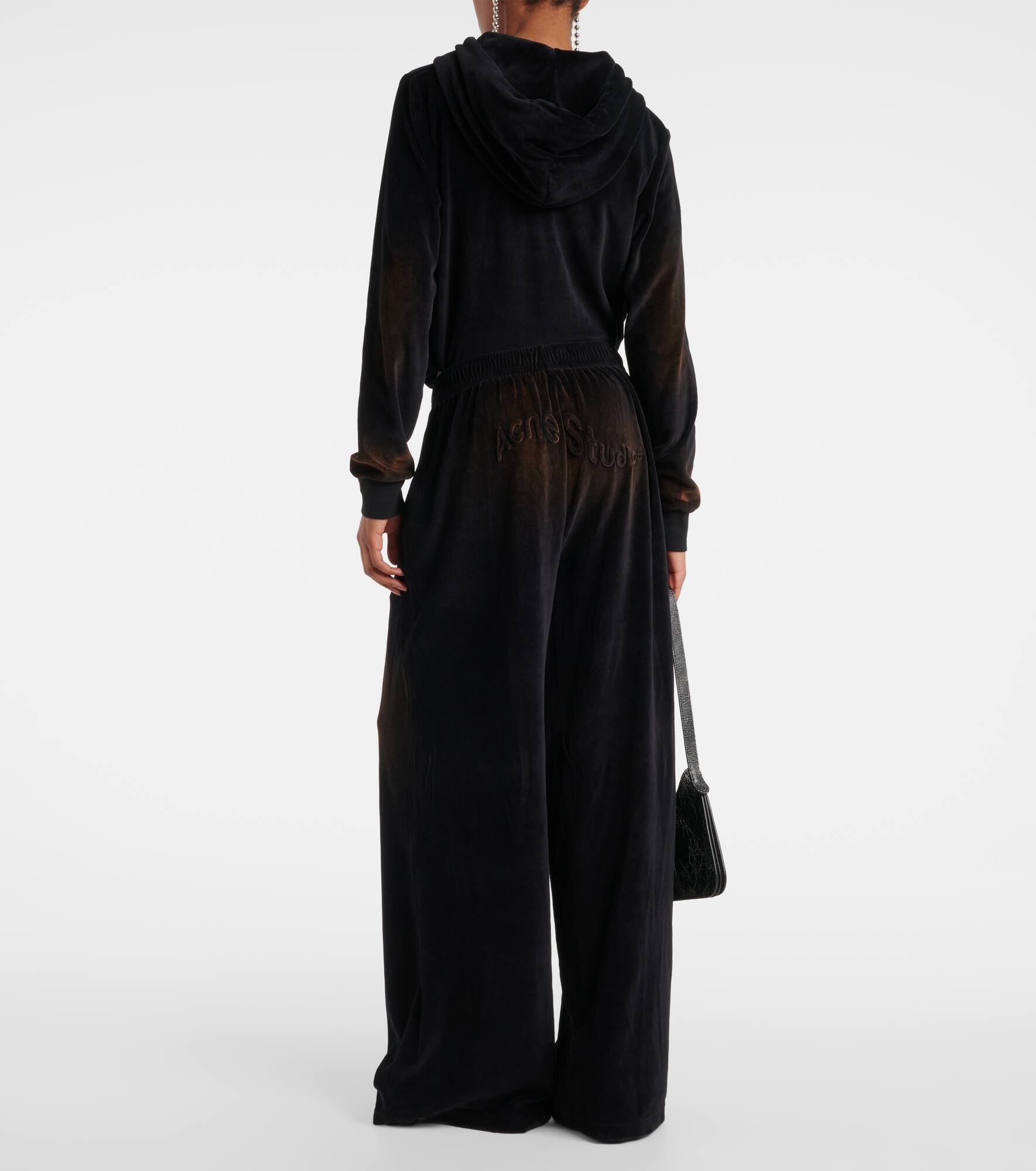 Cotton-blend track pants - 3