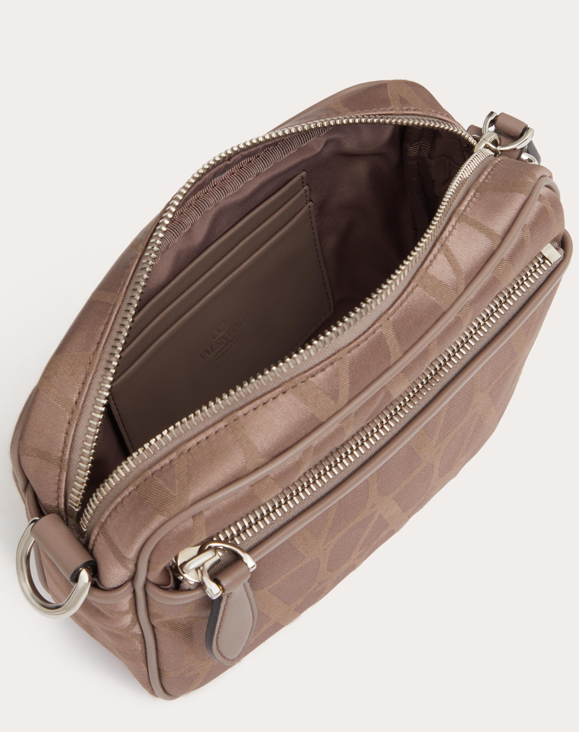 TOILE ICONOGRAPHE SHOULDER BAG IN TECHNICAL FABRIC WITH LEATHER DETAILS - 7