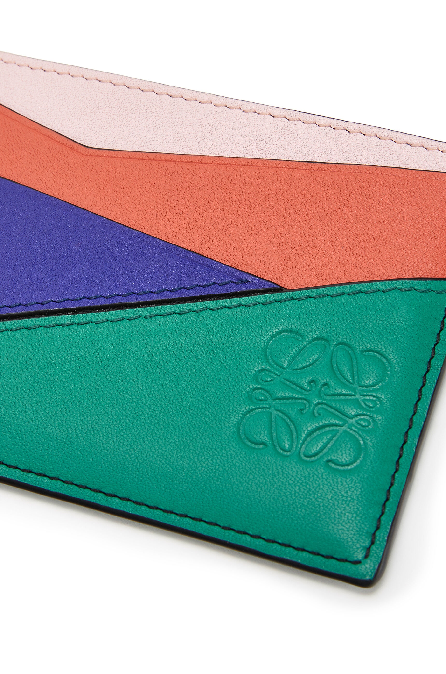 Puzzle plain cardholder in classic calfskin - 4