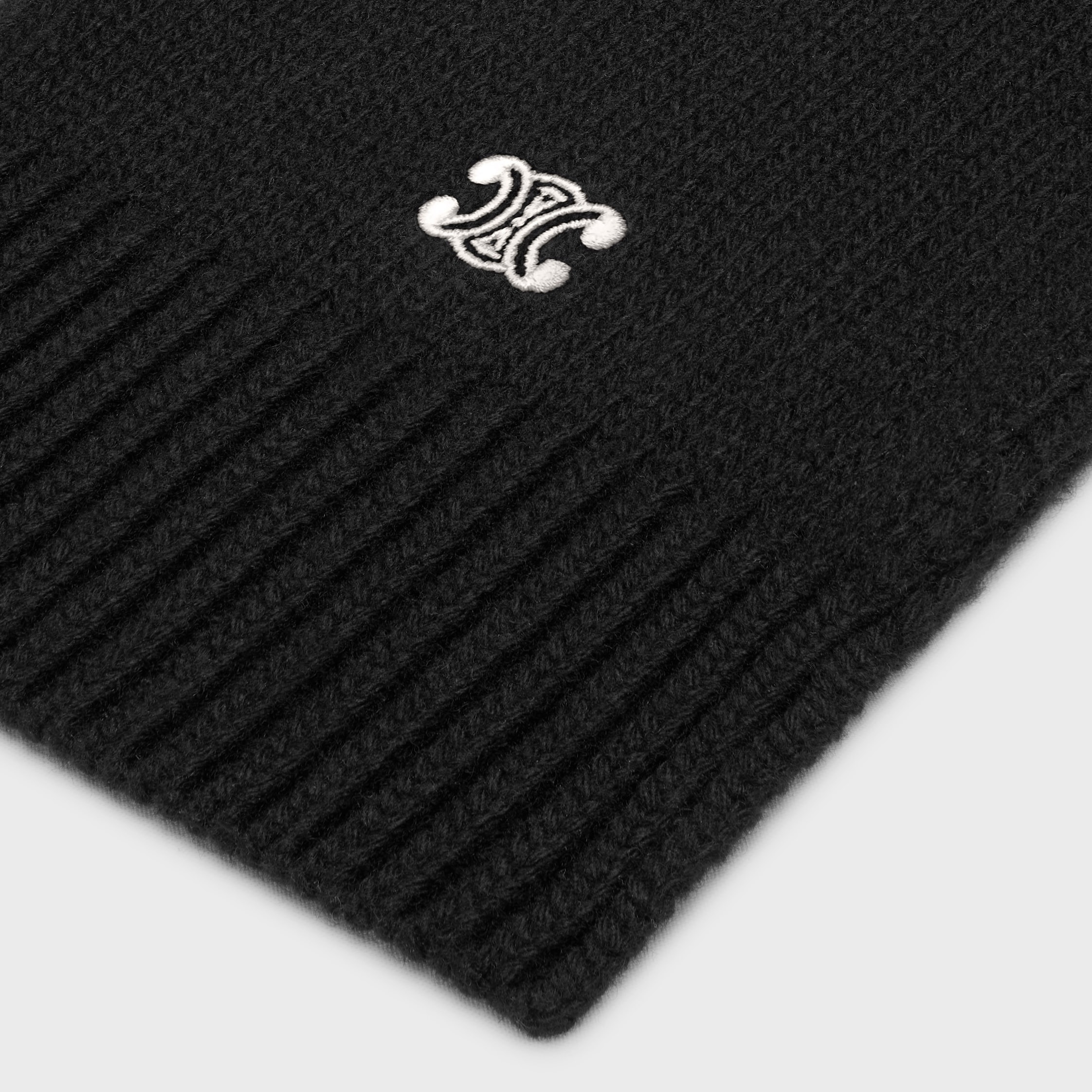 triomphe scarf in wool and cashmere - 2