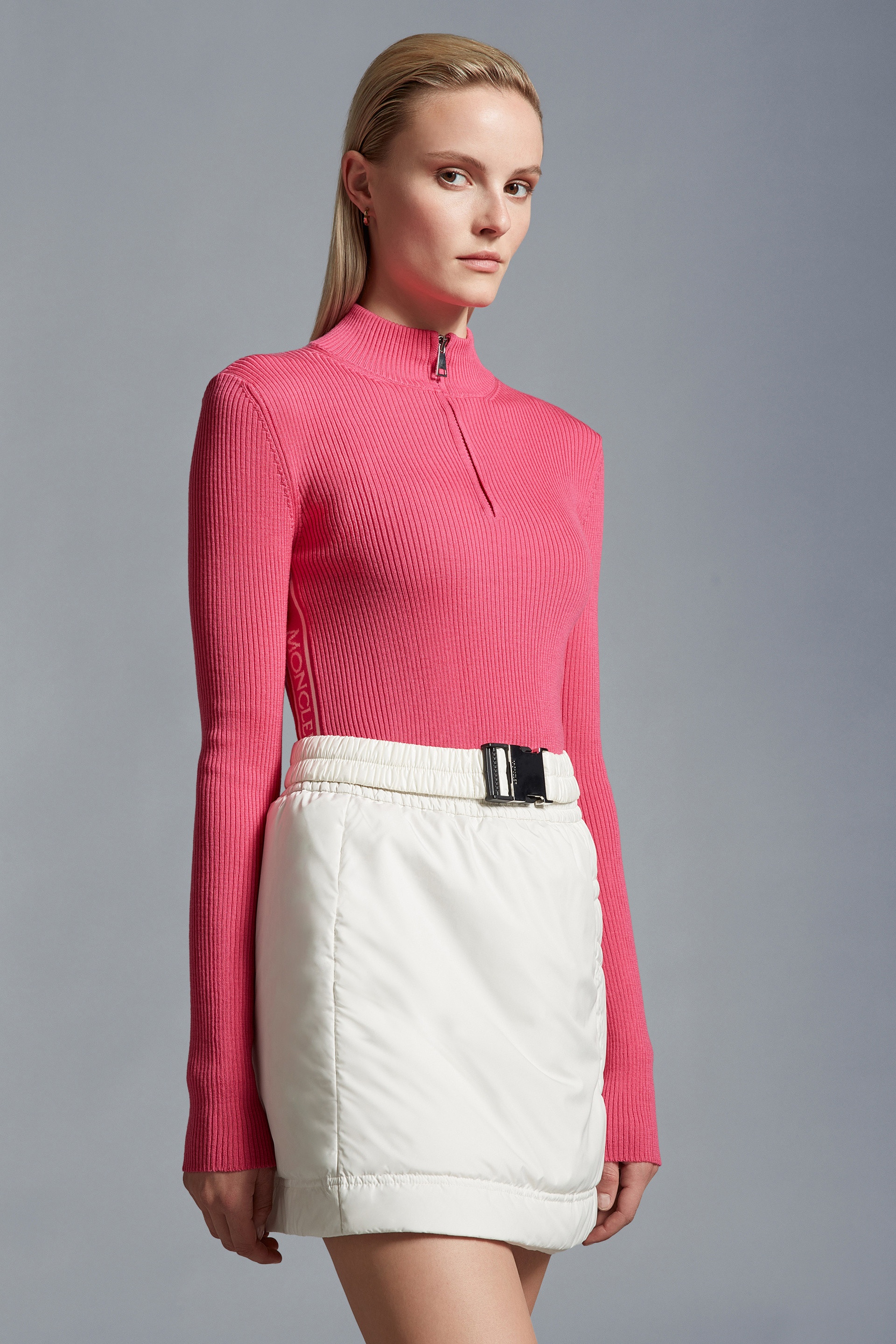 Wool Zip-Up Turtleneck Sweater - 2