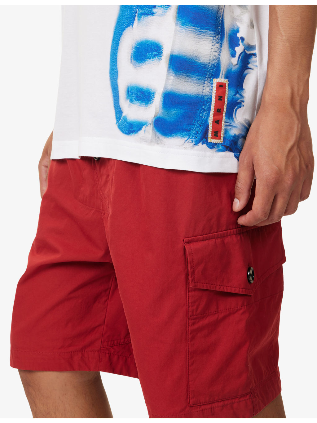 Mixed Media Patch Cotton-Jersey T-Shirt - 5
