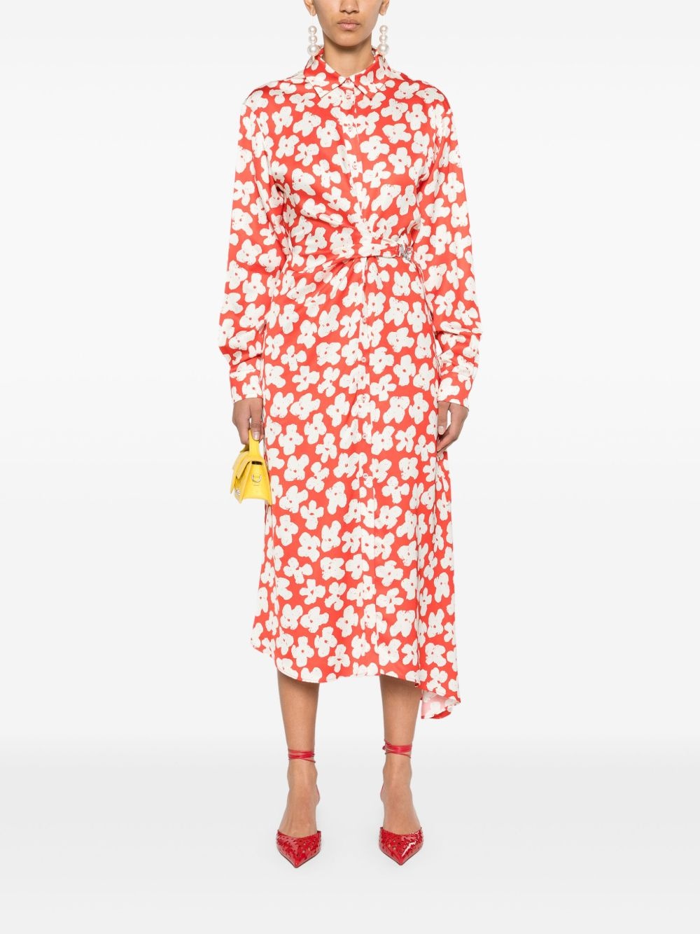 floral-print midi dress - 2