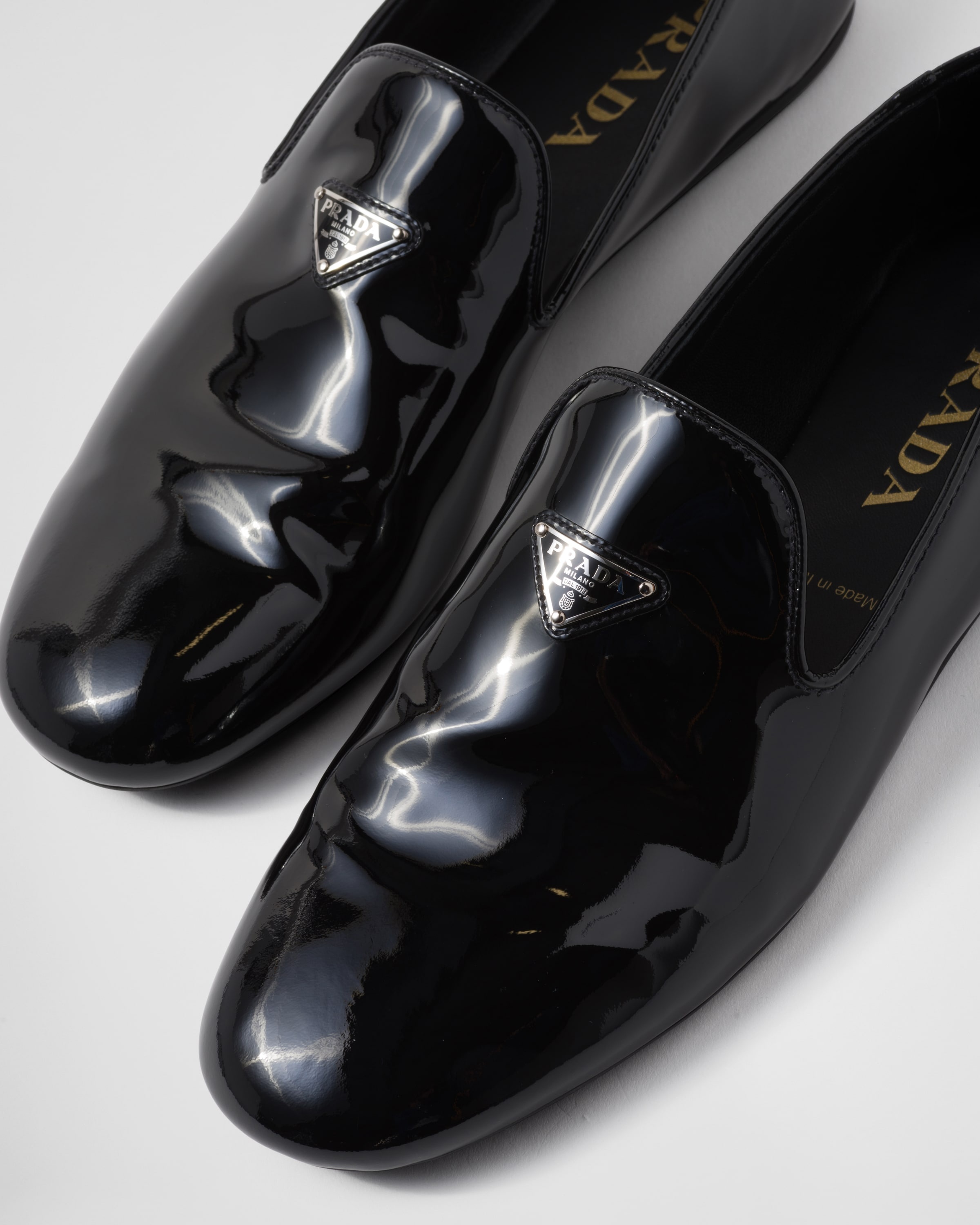 Patent leather slip-on shoes - 6