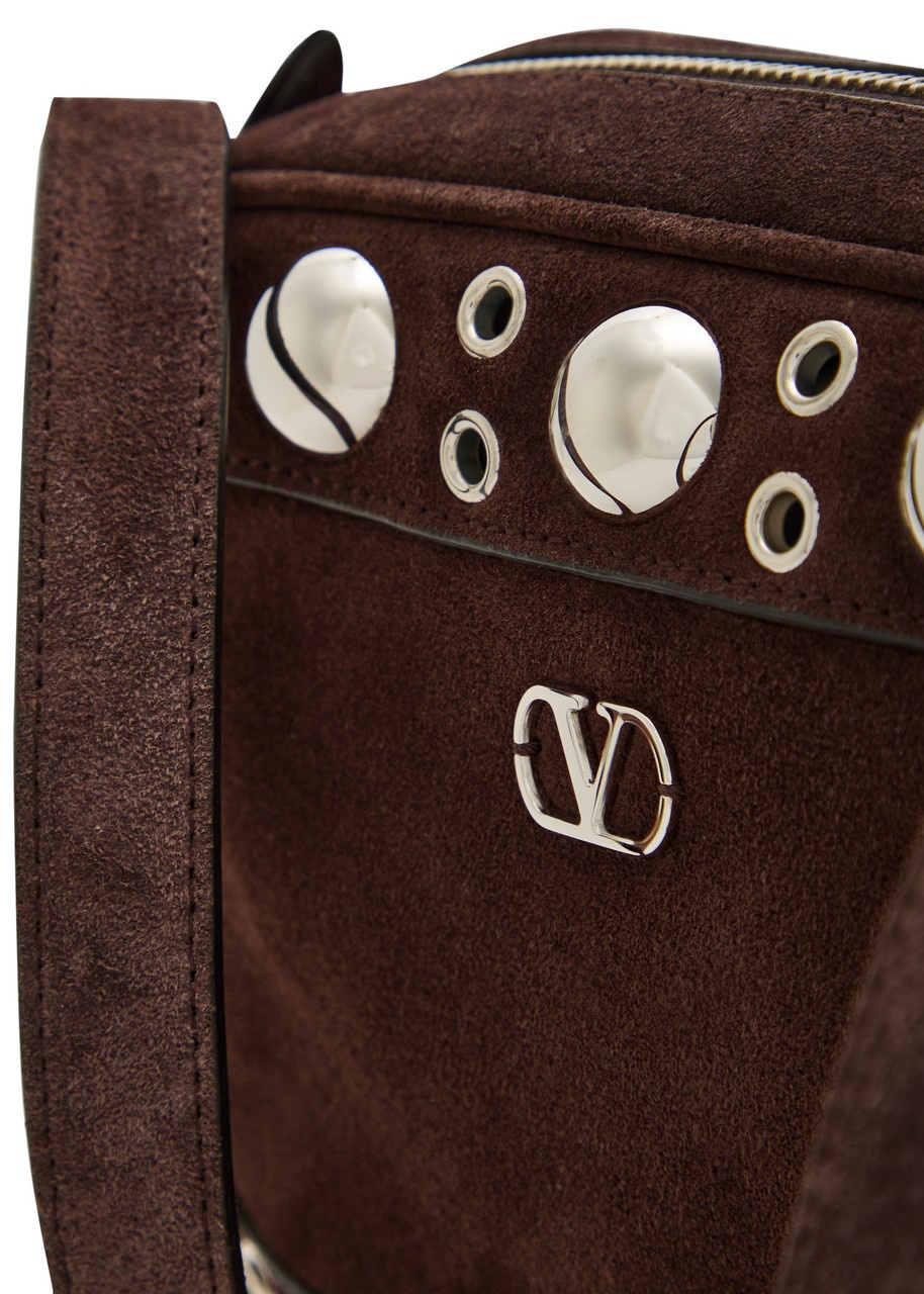 Valentino Garavani Nellcôte Studded Suede Cross-body bag - 3