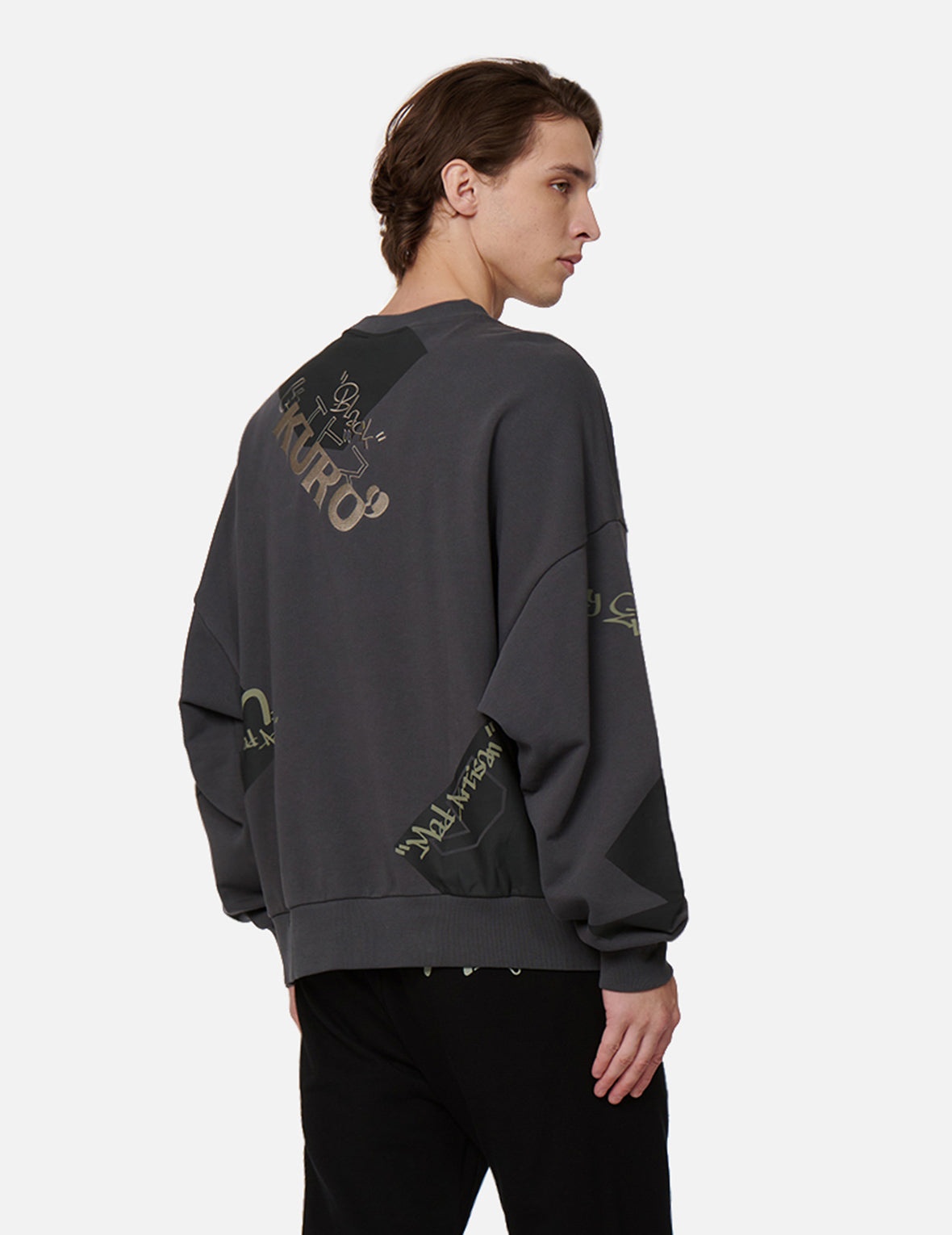 Quotation Mark Print Sweatshirt - 7