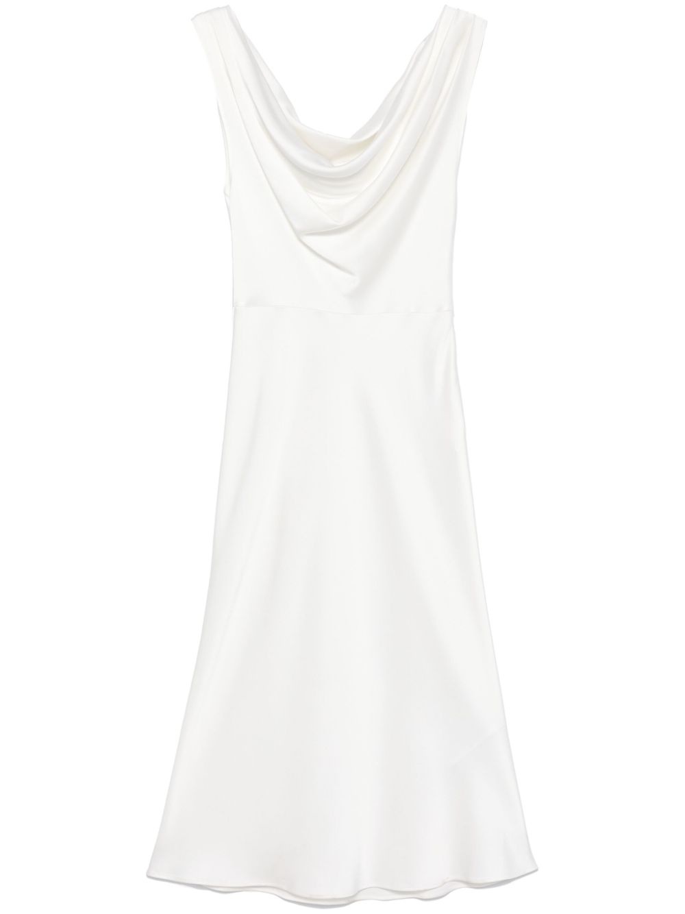 cowl-neck midi dress - 1