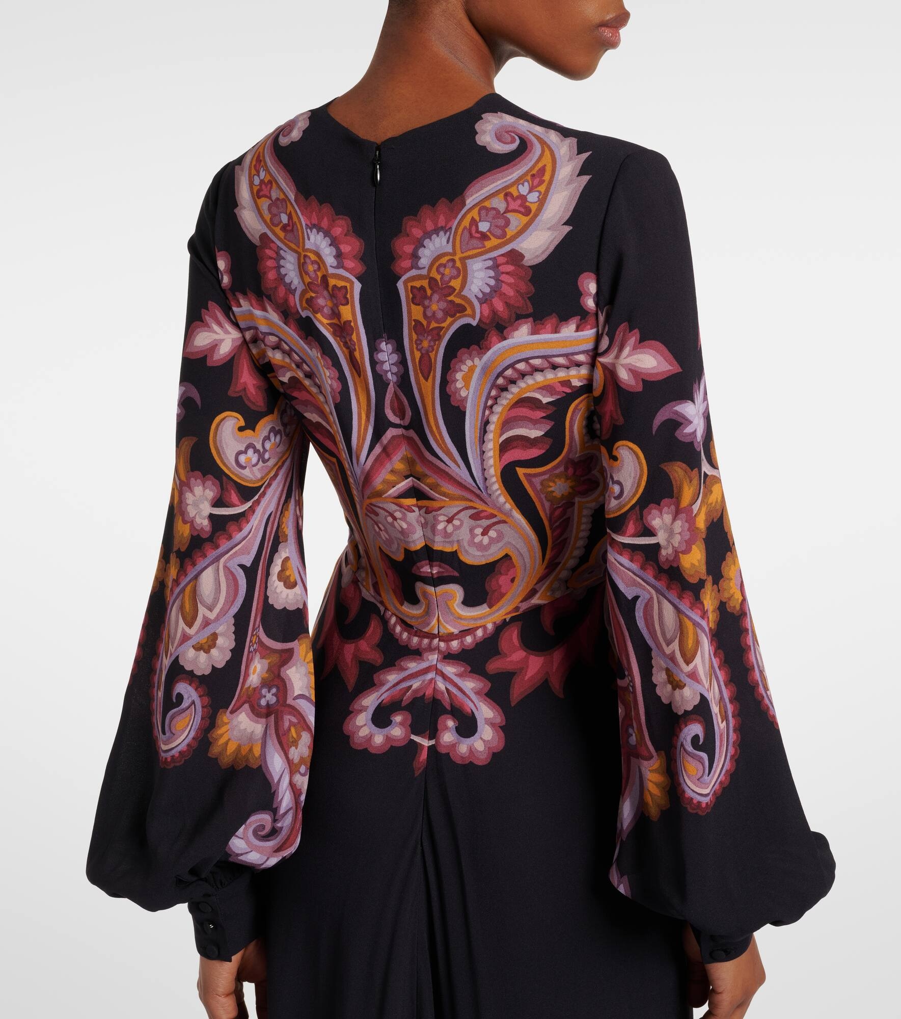 Paisley sablé maxi dress - 6