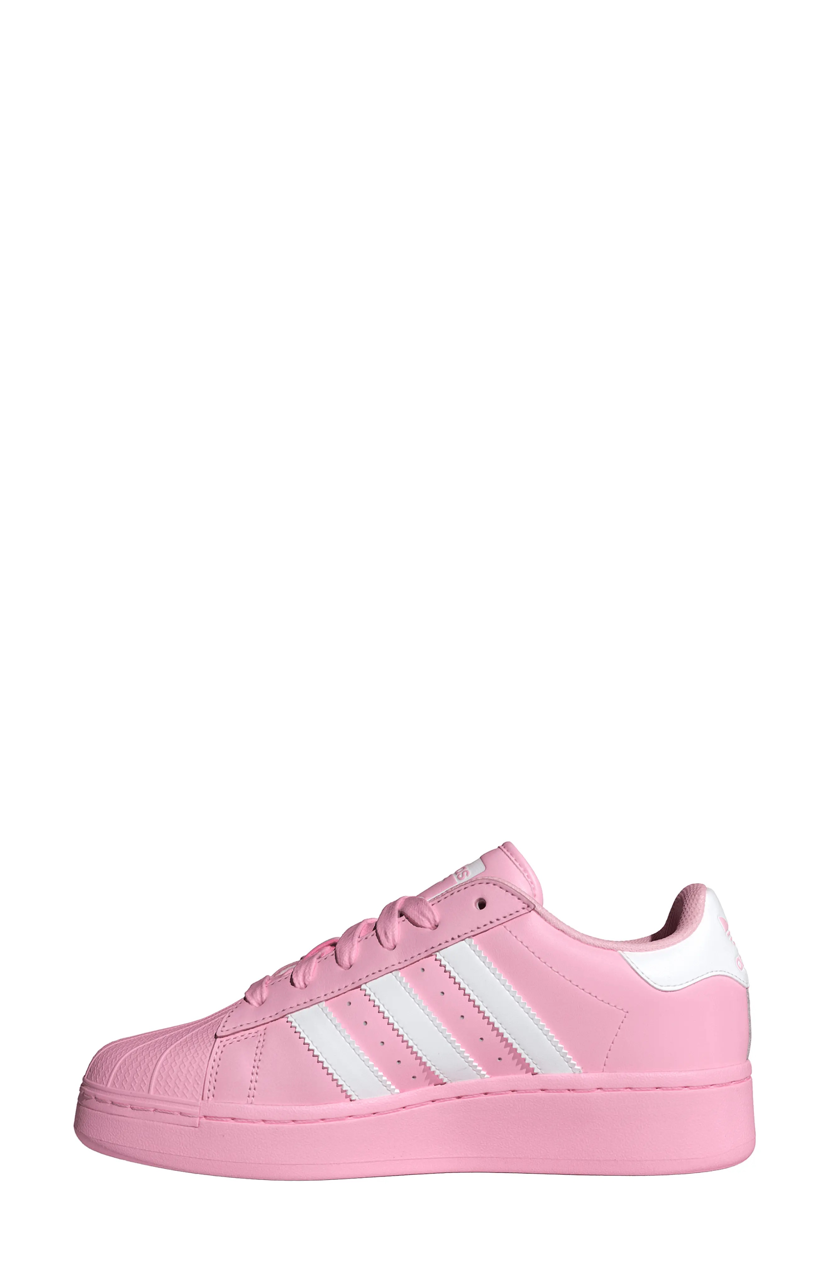 adidas Superstar XLG Lifestyle Sneaker in True Pink/White
