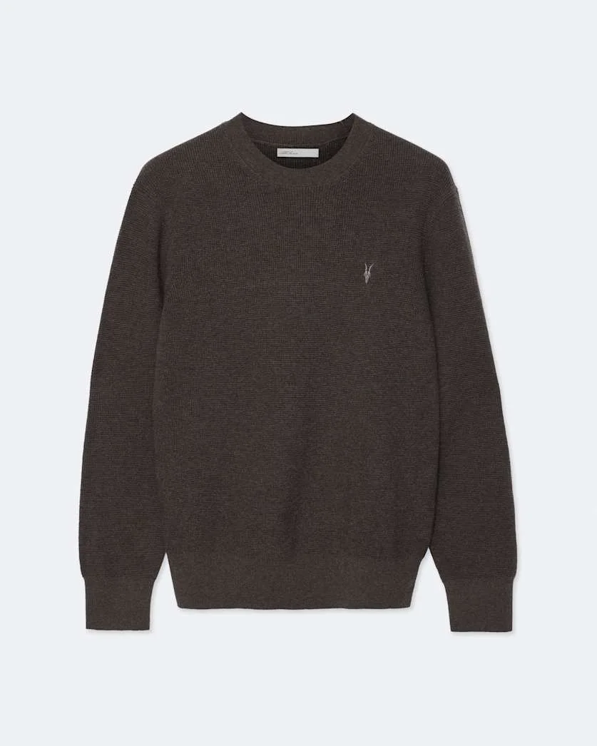 ASPEN WAFFLE-KNIT WOOL-BLEND SWEATER - 1