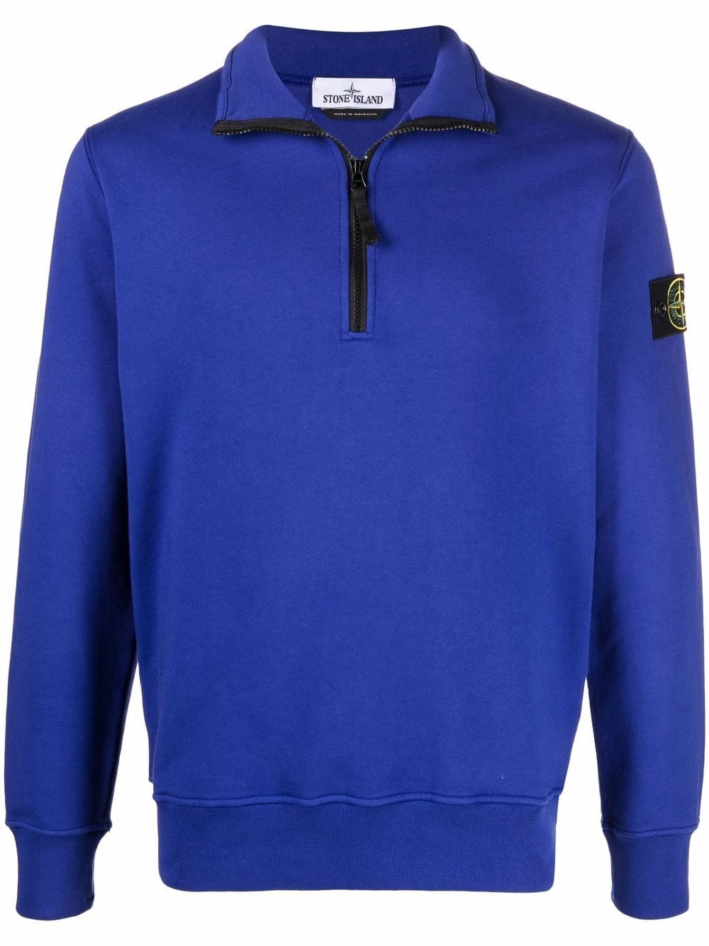 Compass Badge zip-up sweatshirt - 1