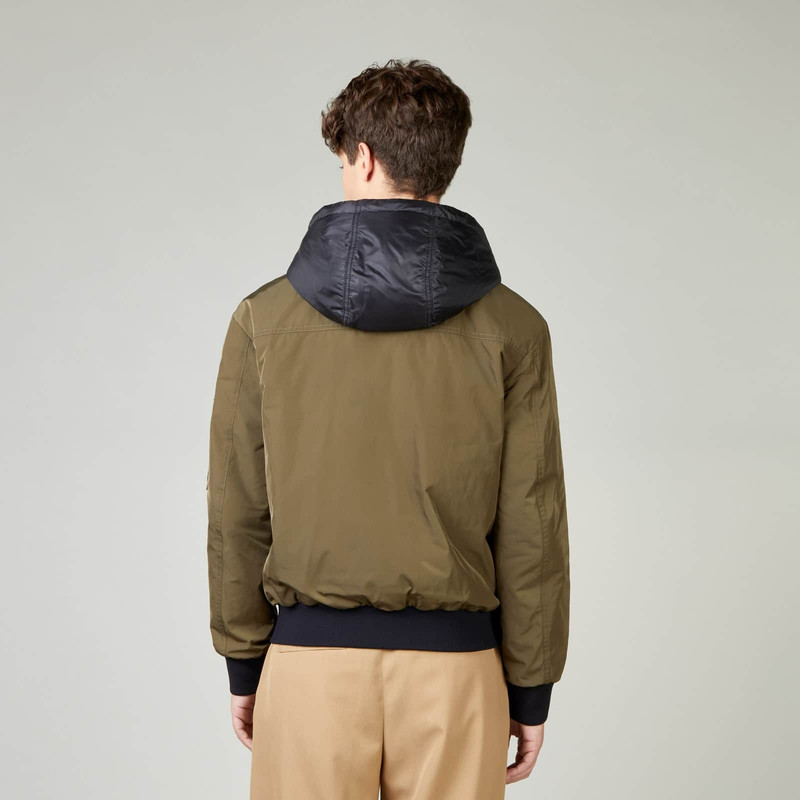Bomber Jacket with Hood Green 5