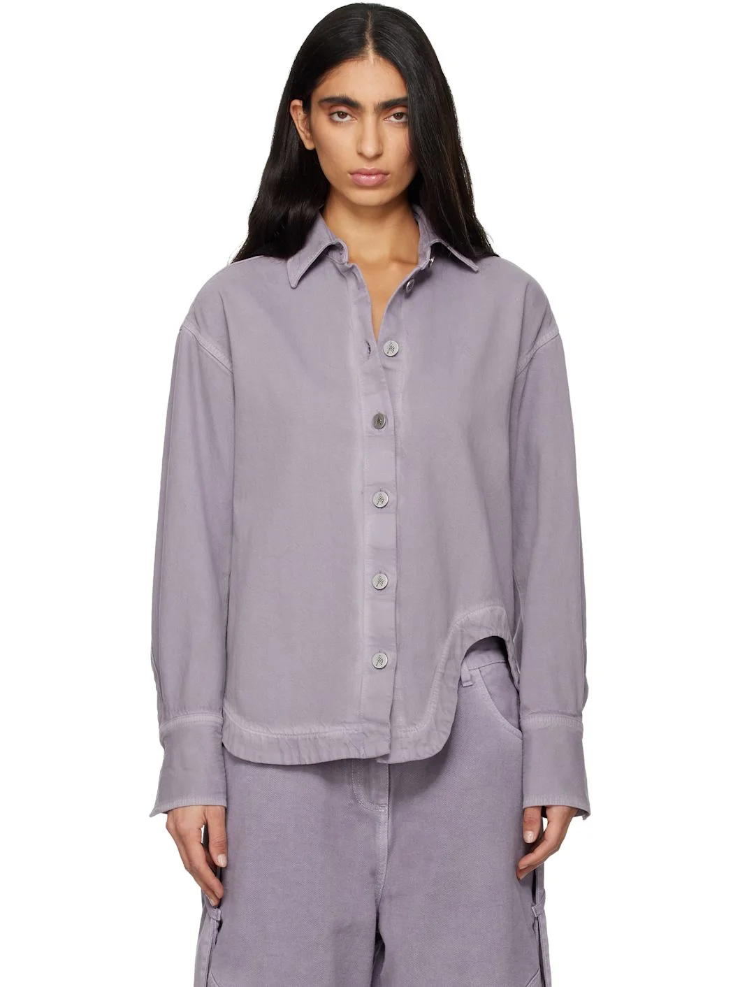 Purple Eliza Denim Shirt - 1