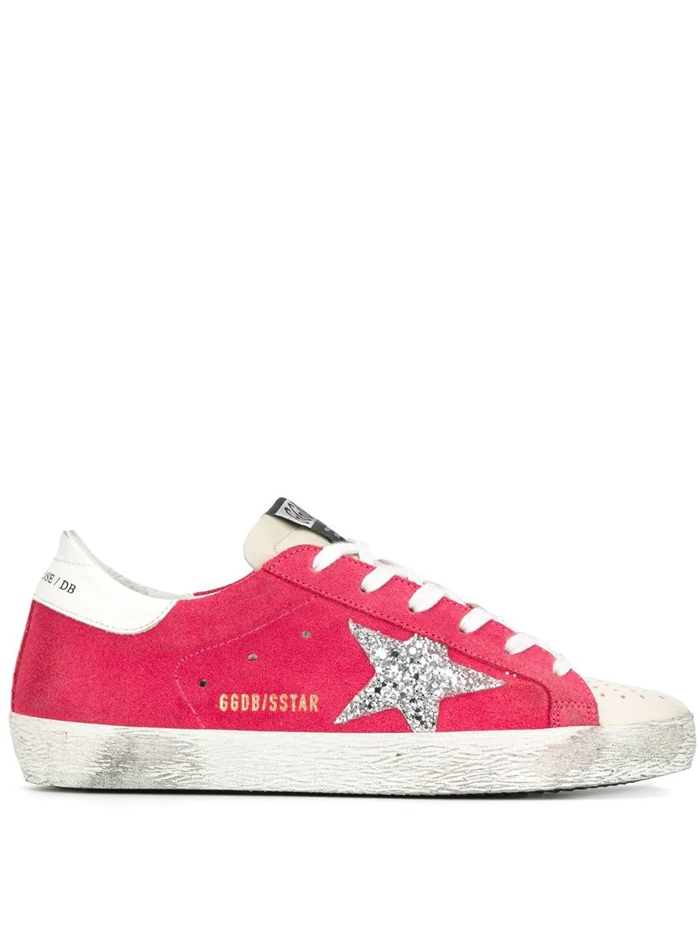 Superstar glitter star suede sneakers - 1