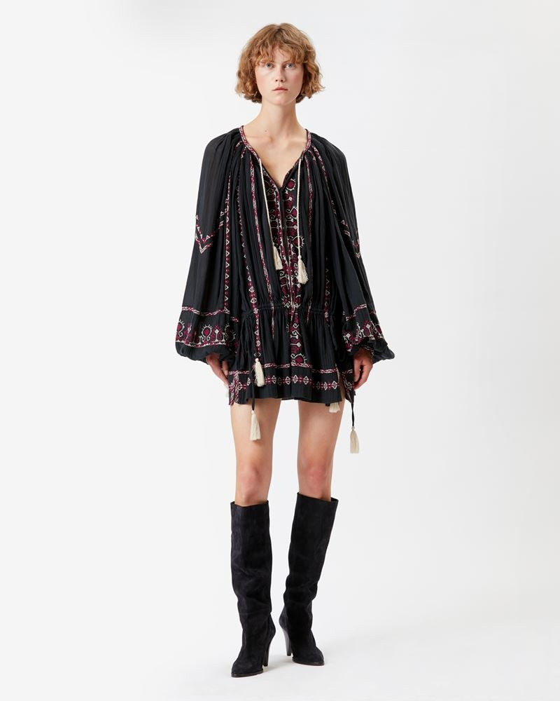 Isabel Marant Étoile PARSLEY EMBROIDERED COTTON DRESS outlook