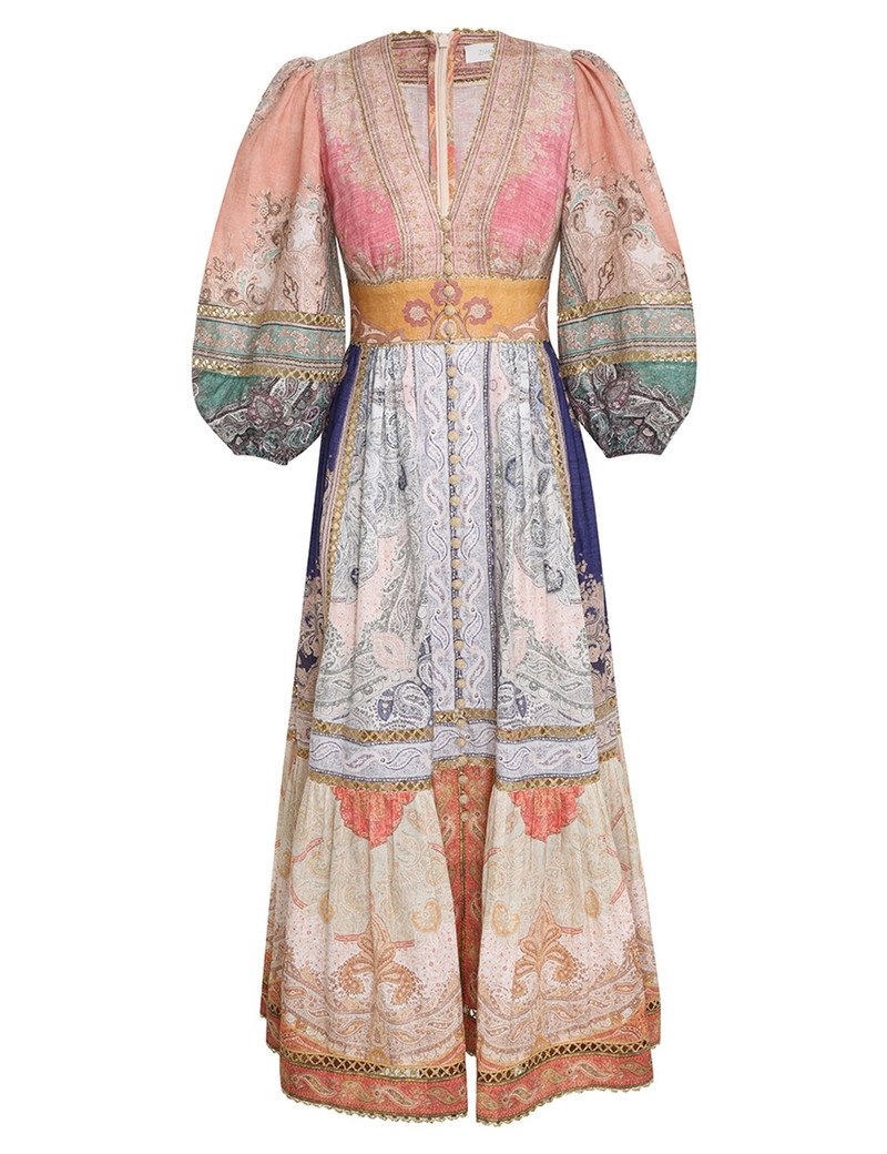 ANNEKE LANTERN MIDI DRESS 1