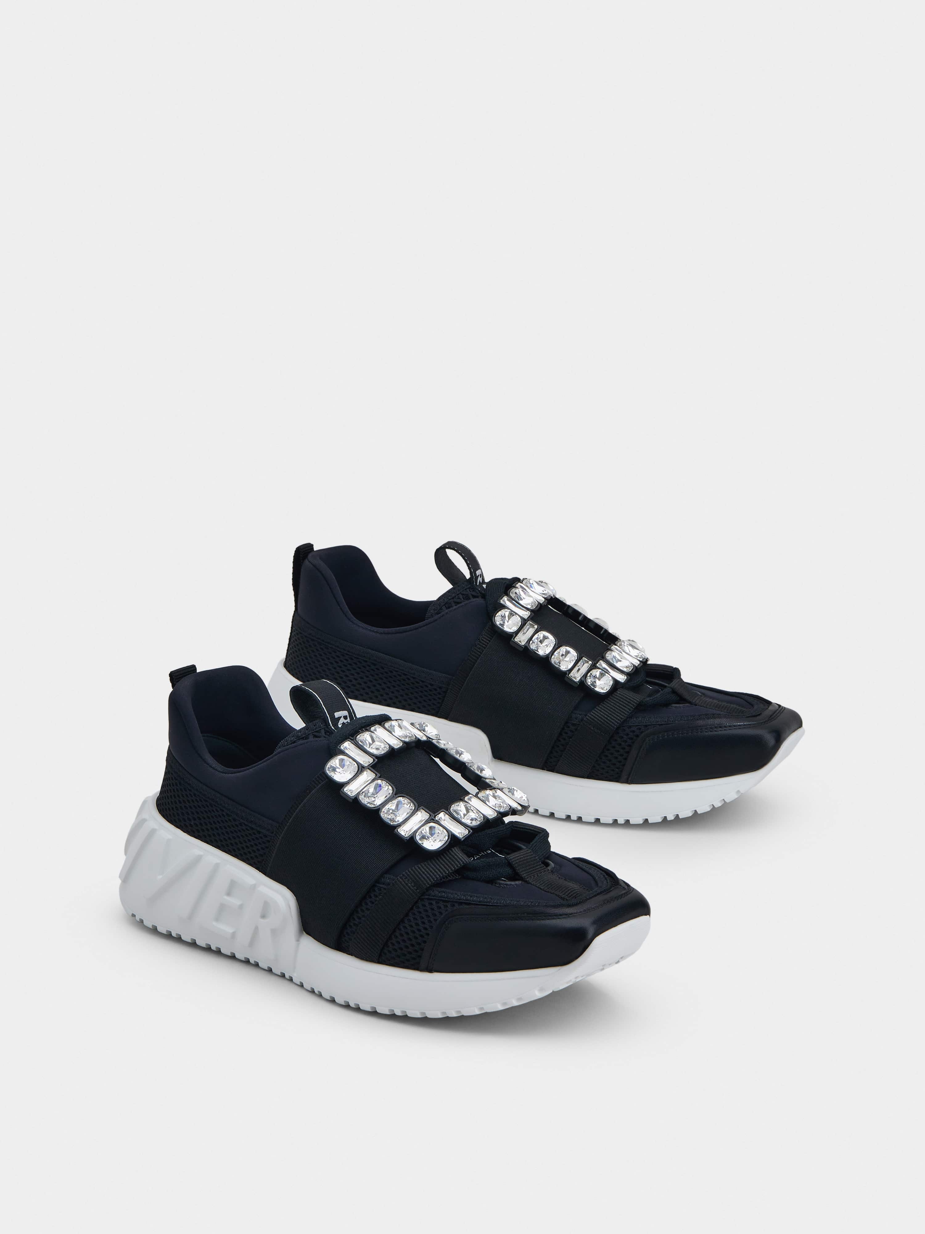 Viv' Go Rhinestone Buckle Sneakers in Technical Fabrics - 2