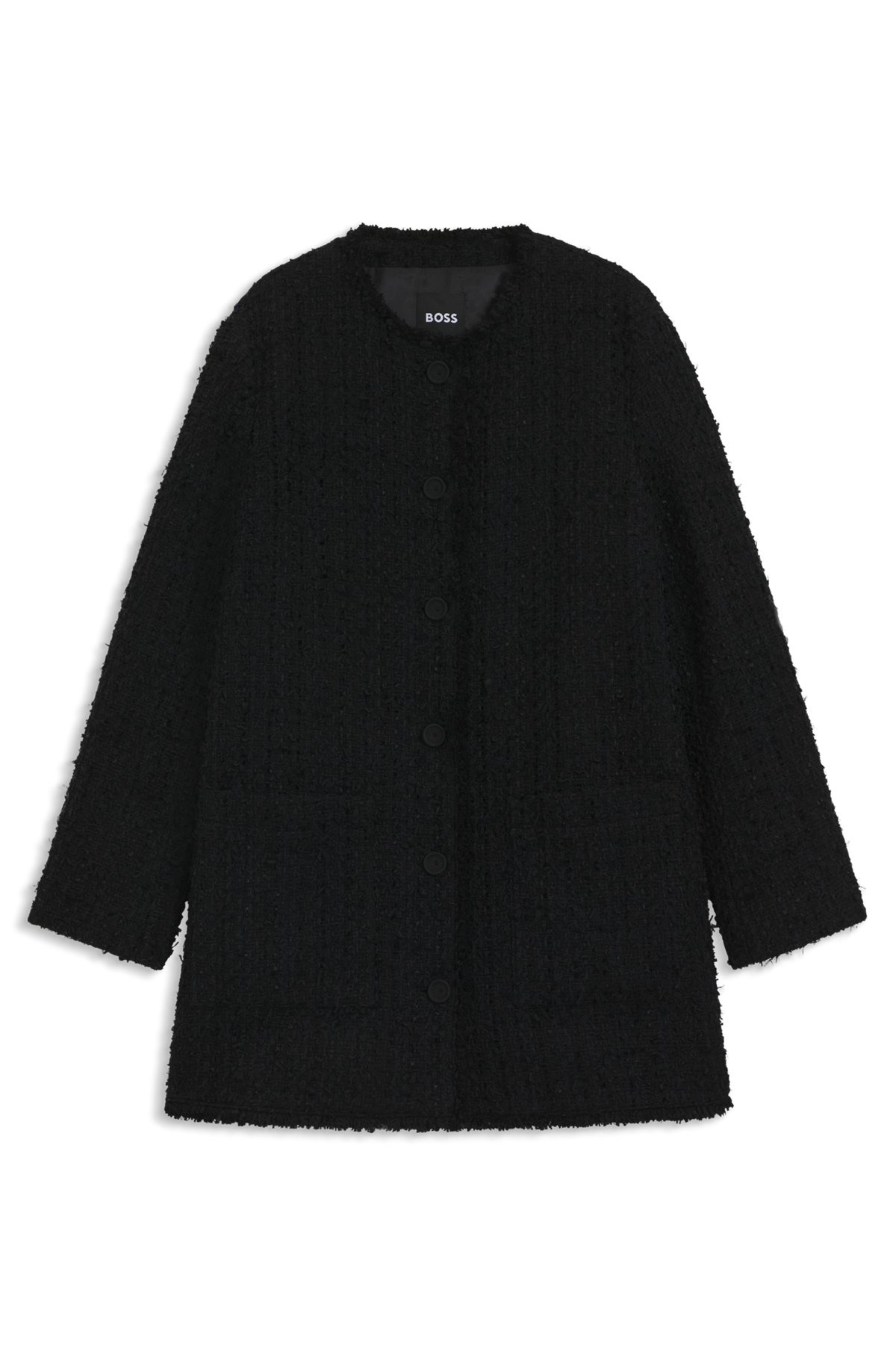 OVERSIZE-FIT BLAZER IN VELVET TWEED - 1