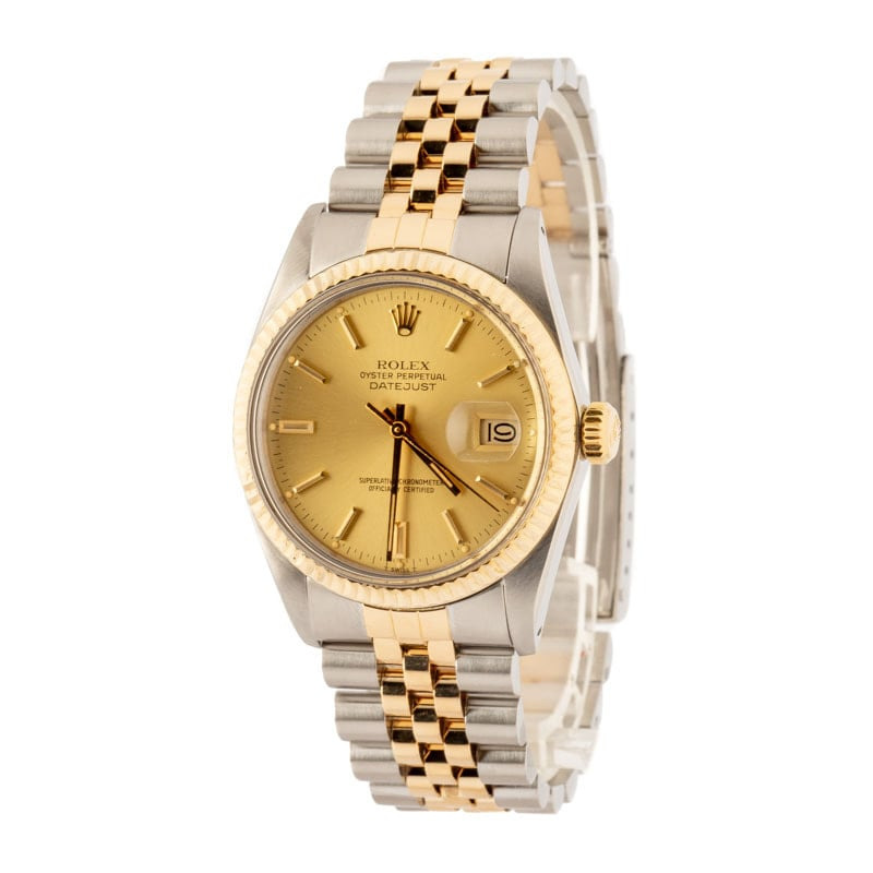 Pre-owned Rolex Datejust 36 Ref 16013 Champagne Dial - 2