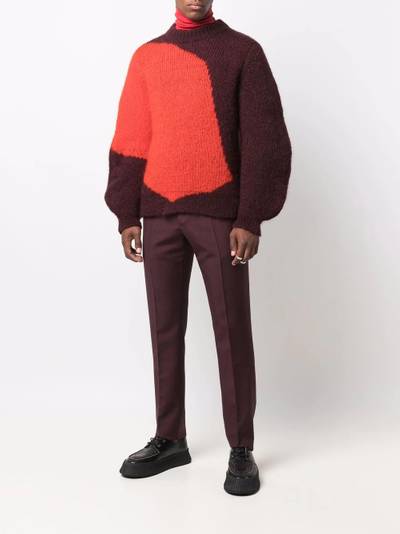 Jil Sander colour-block knit jumper outlook