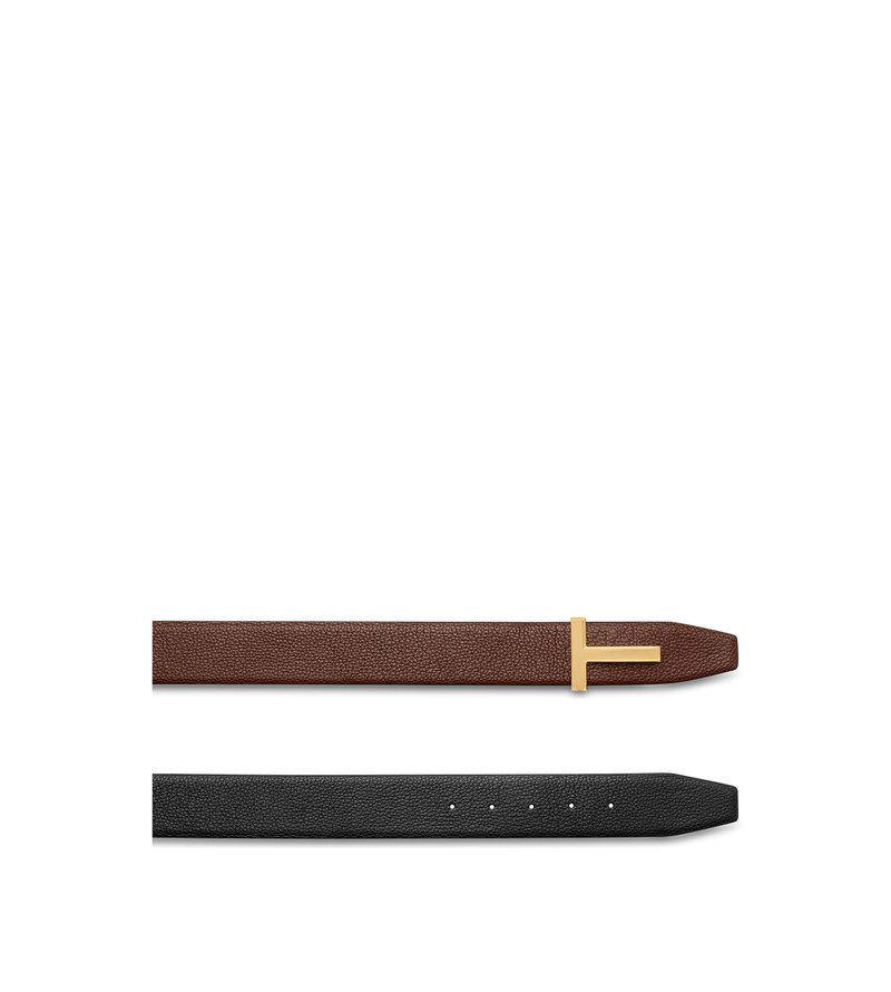TOM FORD GRAIN LEATHER T ICON BELT outlook