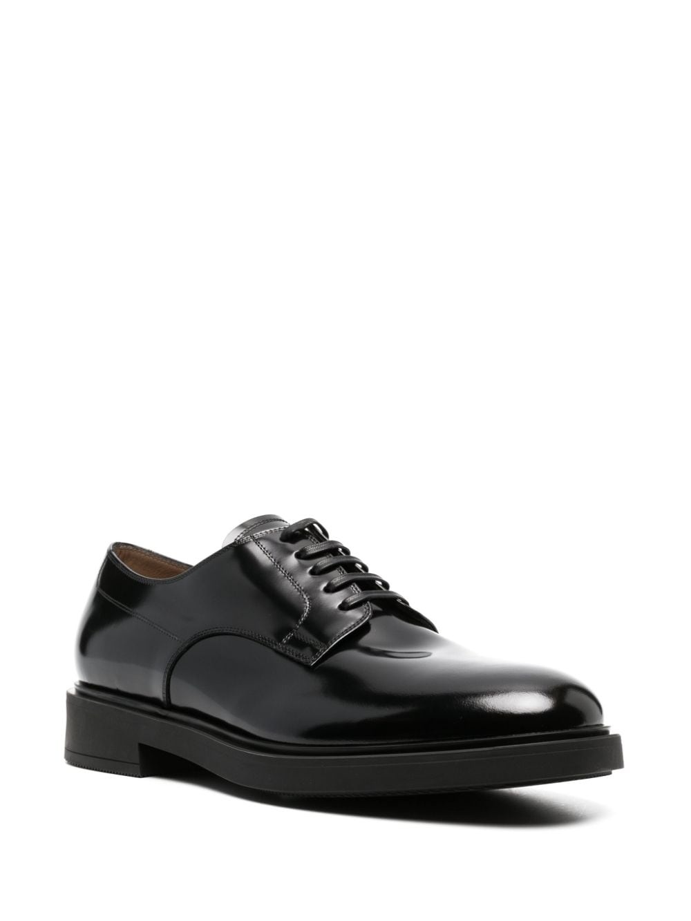 polished-finish oxford shoes - 2