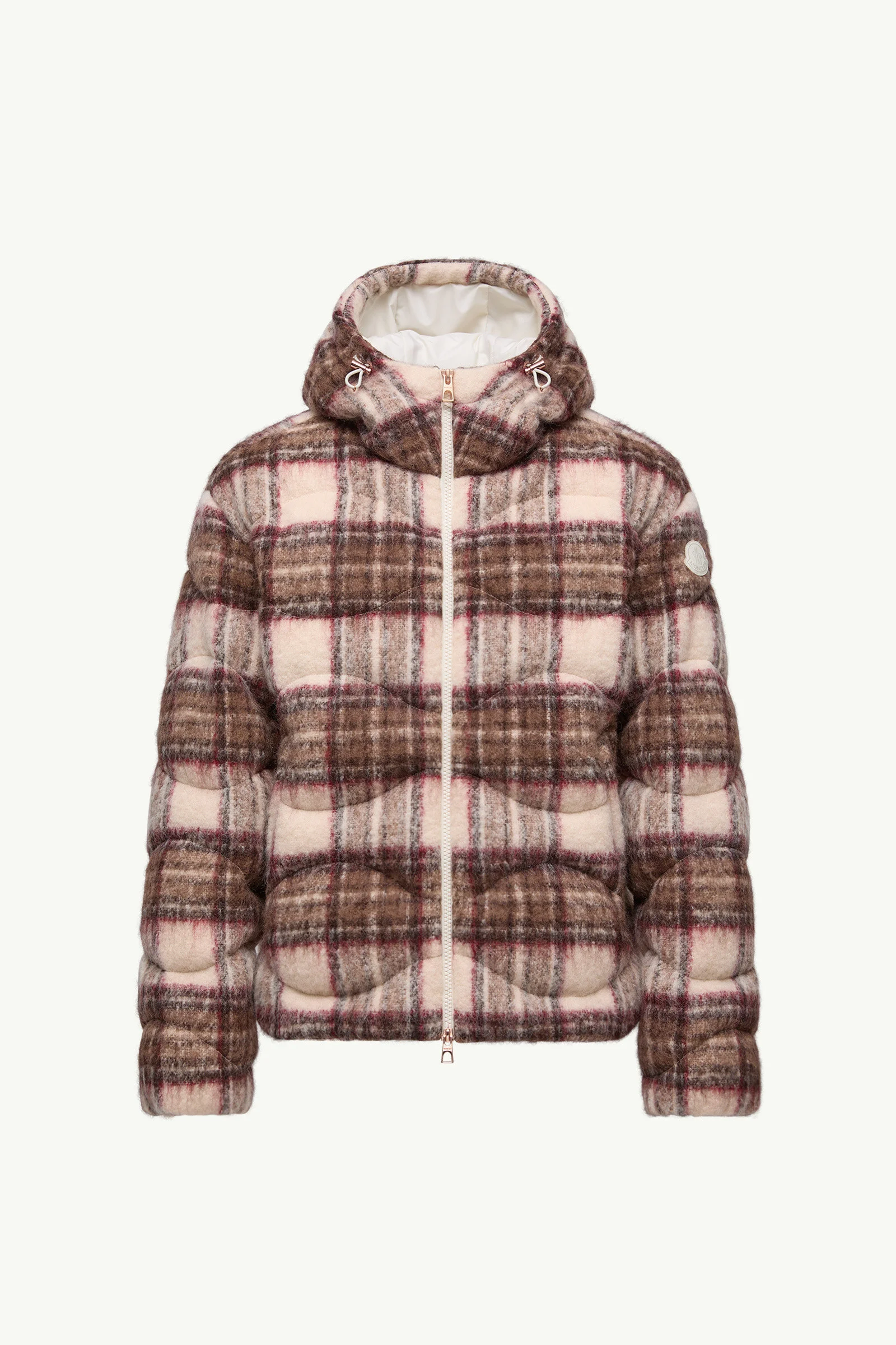 Cervi Wool Blend Hooded Short Down Jacket - 1